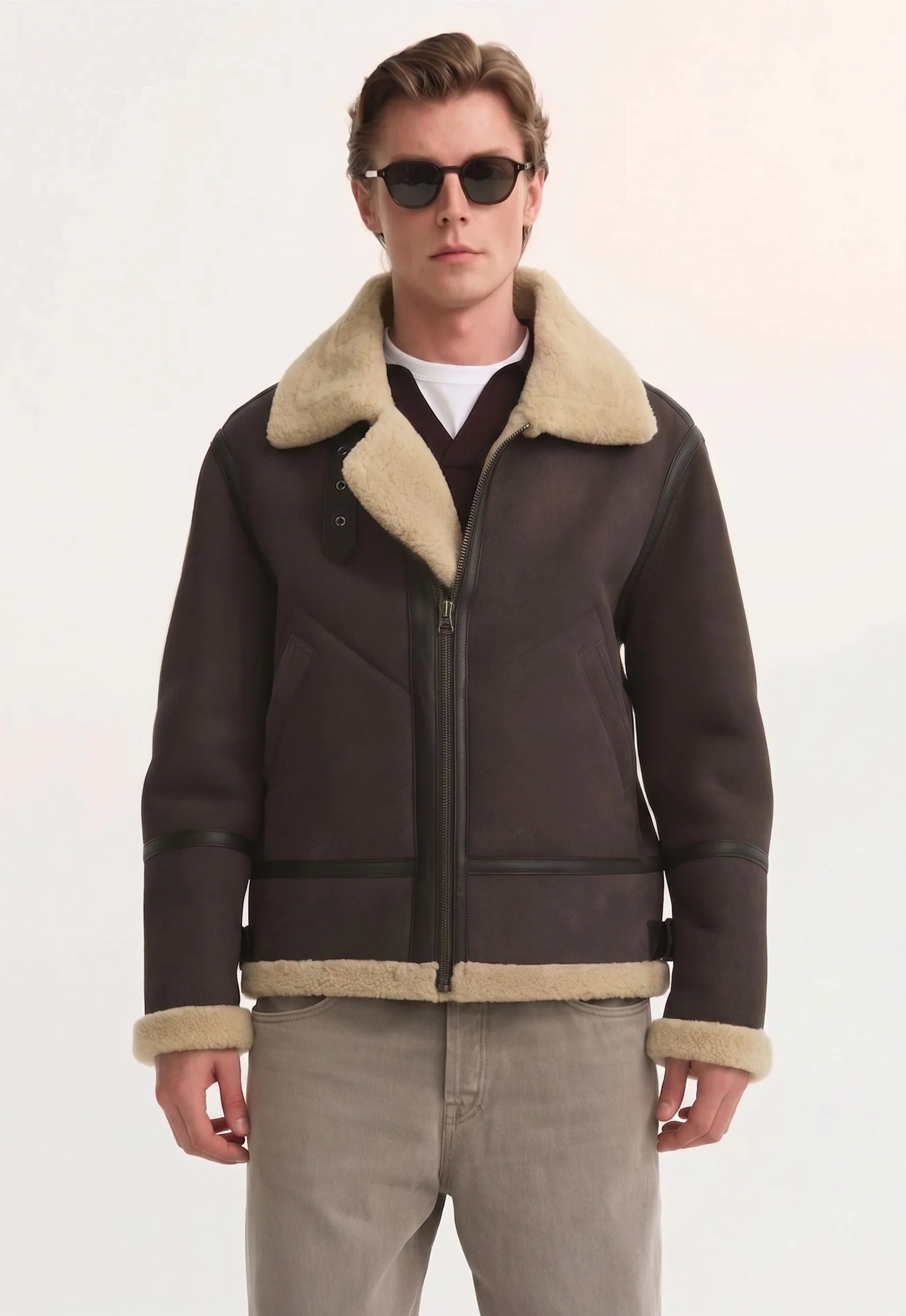 Shearling Aviator Jacket - Image 2
