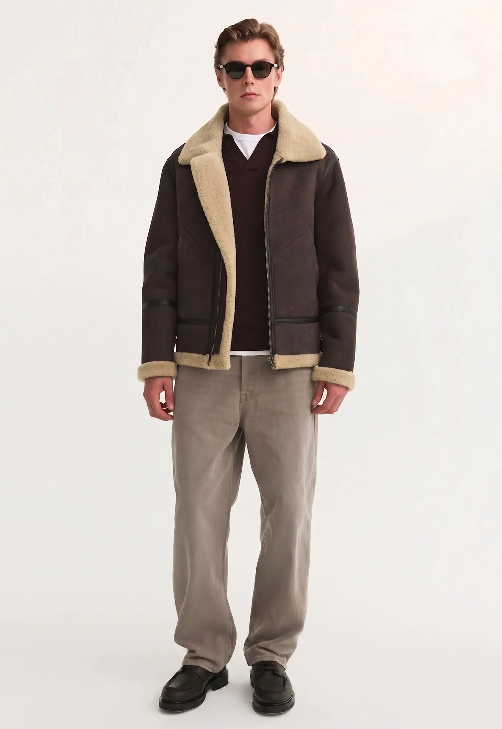 Shearling Aviator Jacket - Image 3