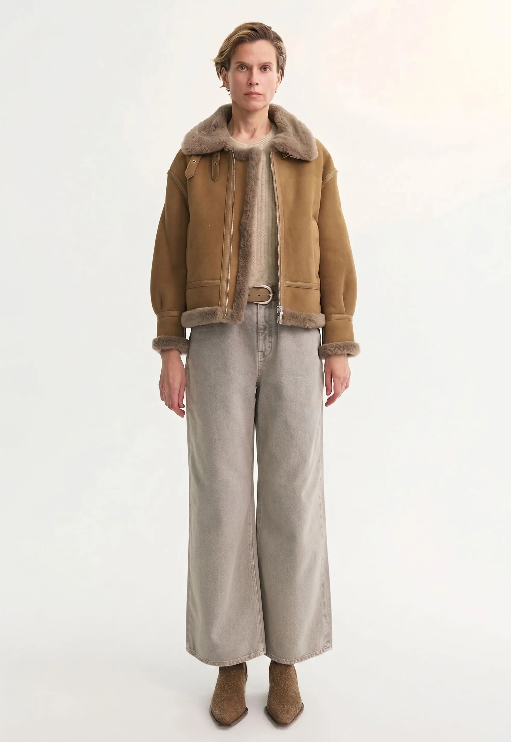 Shearling Aviator Jacket - Image 3