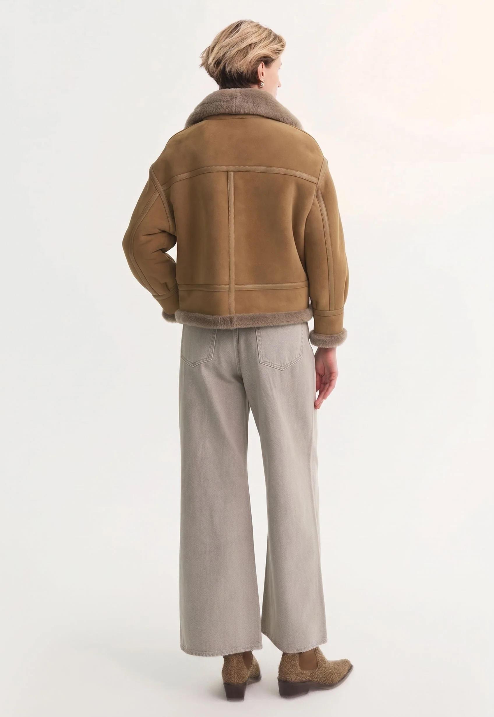 Shearling Aviator Jacket - Image 4