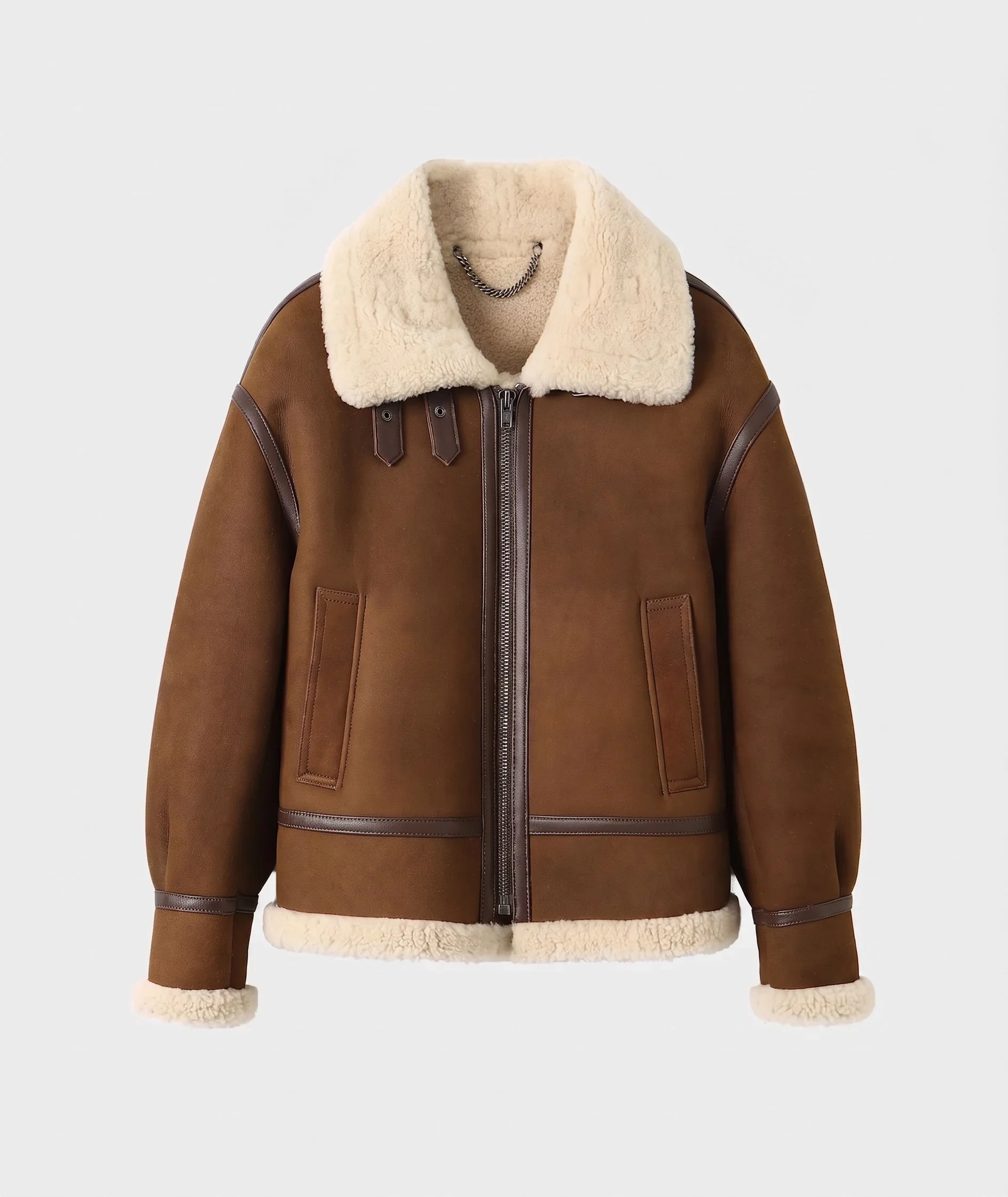 Shearling Aviator Jacket - Image 7