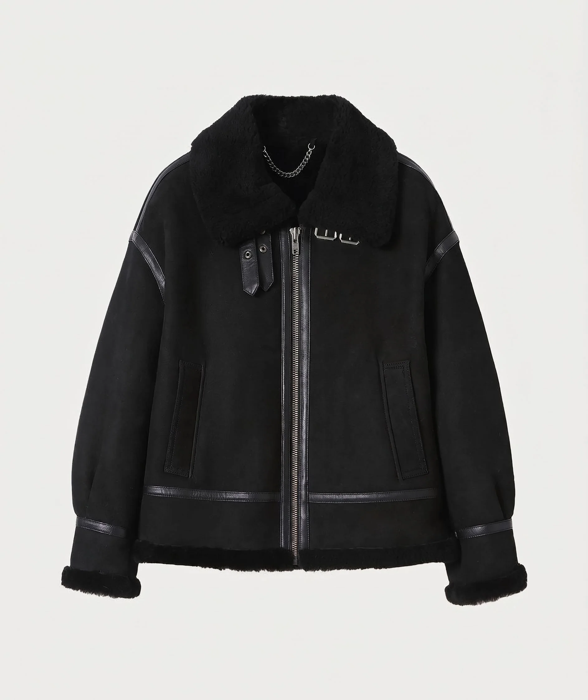 Shearling Aviator Jacket - Image 8