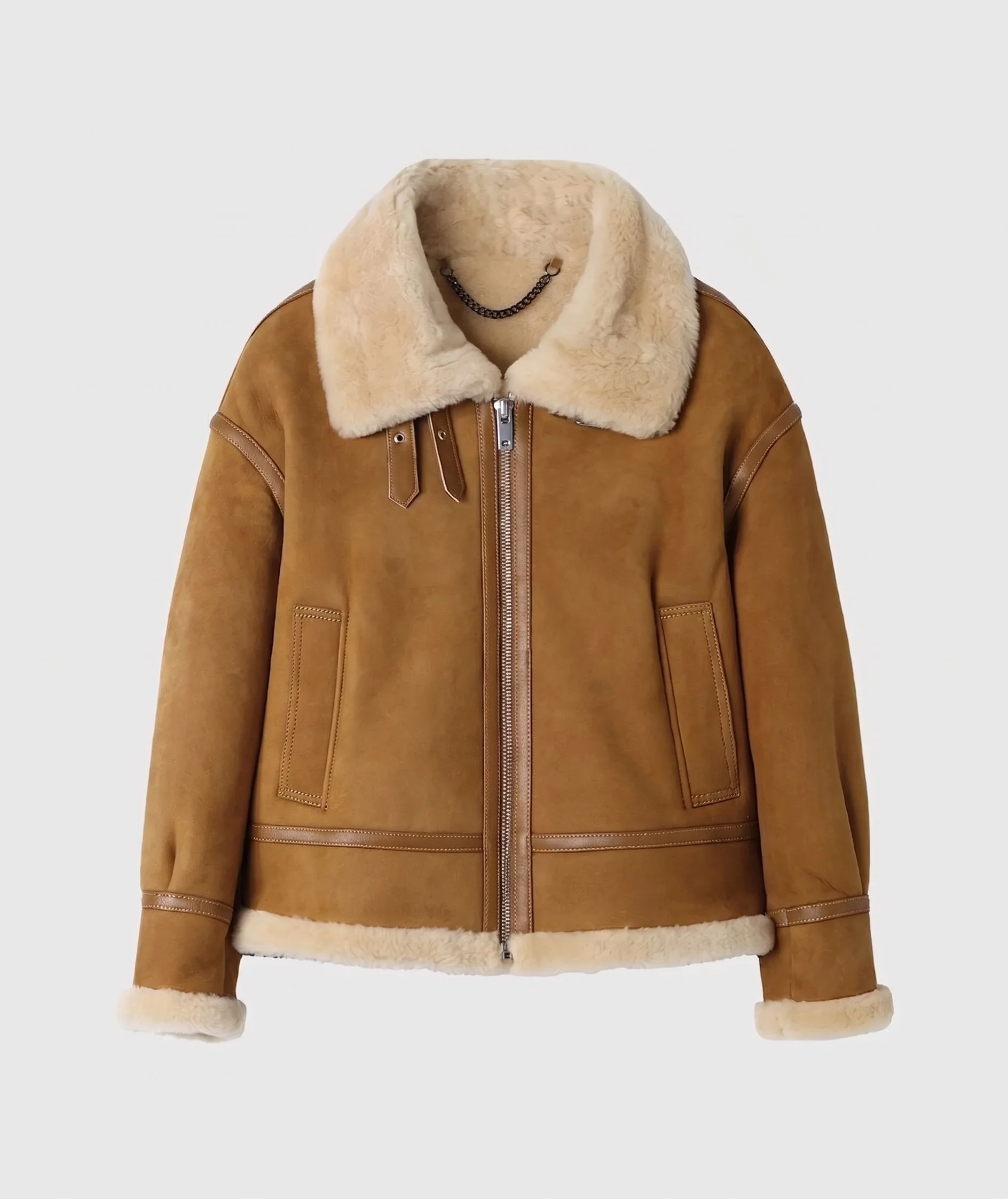 Shearling Aviator Jacket - Image 9