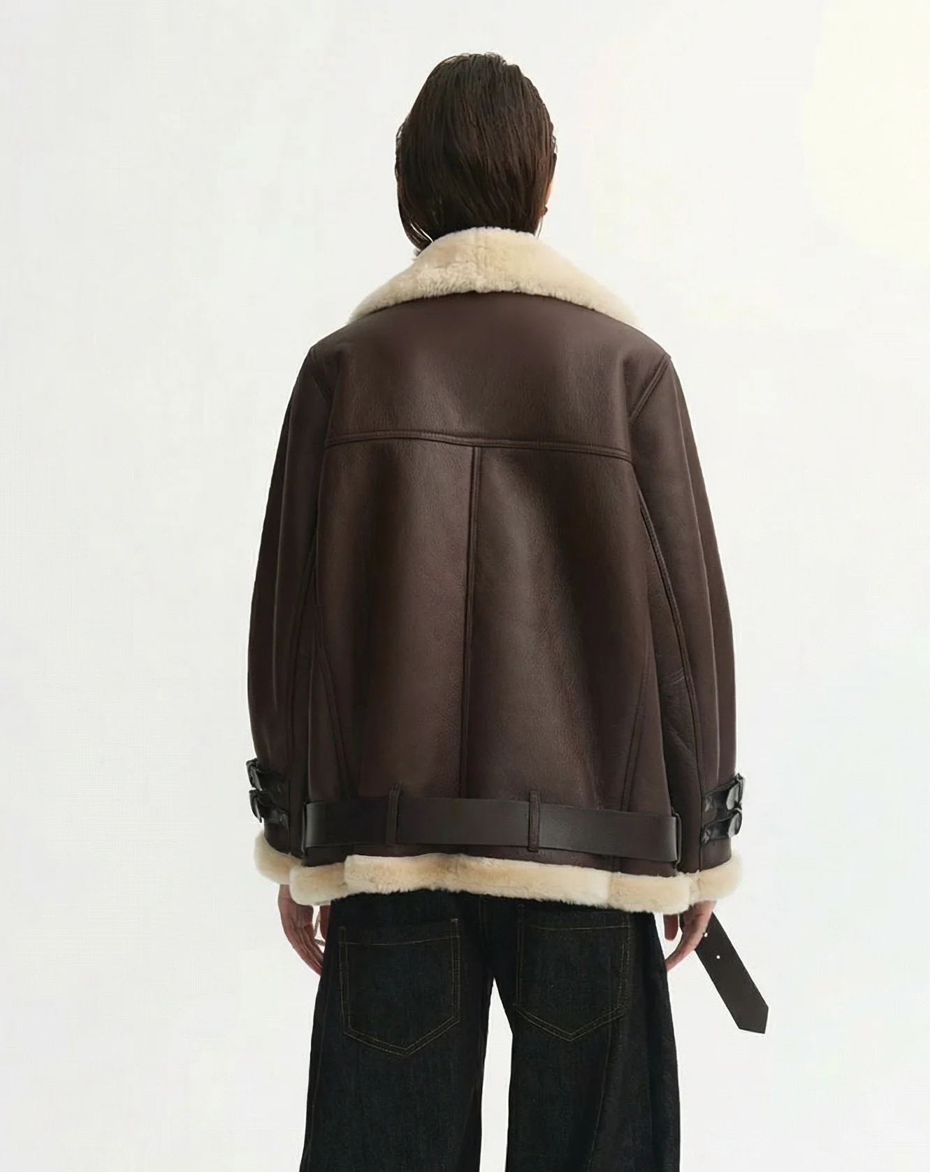 Shearling Biker Jacket - Image 5