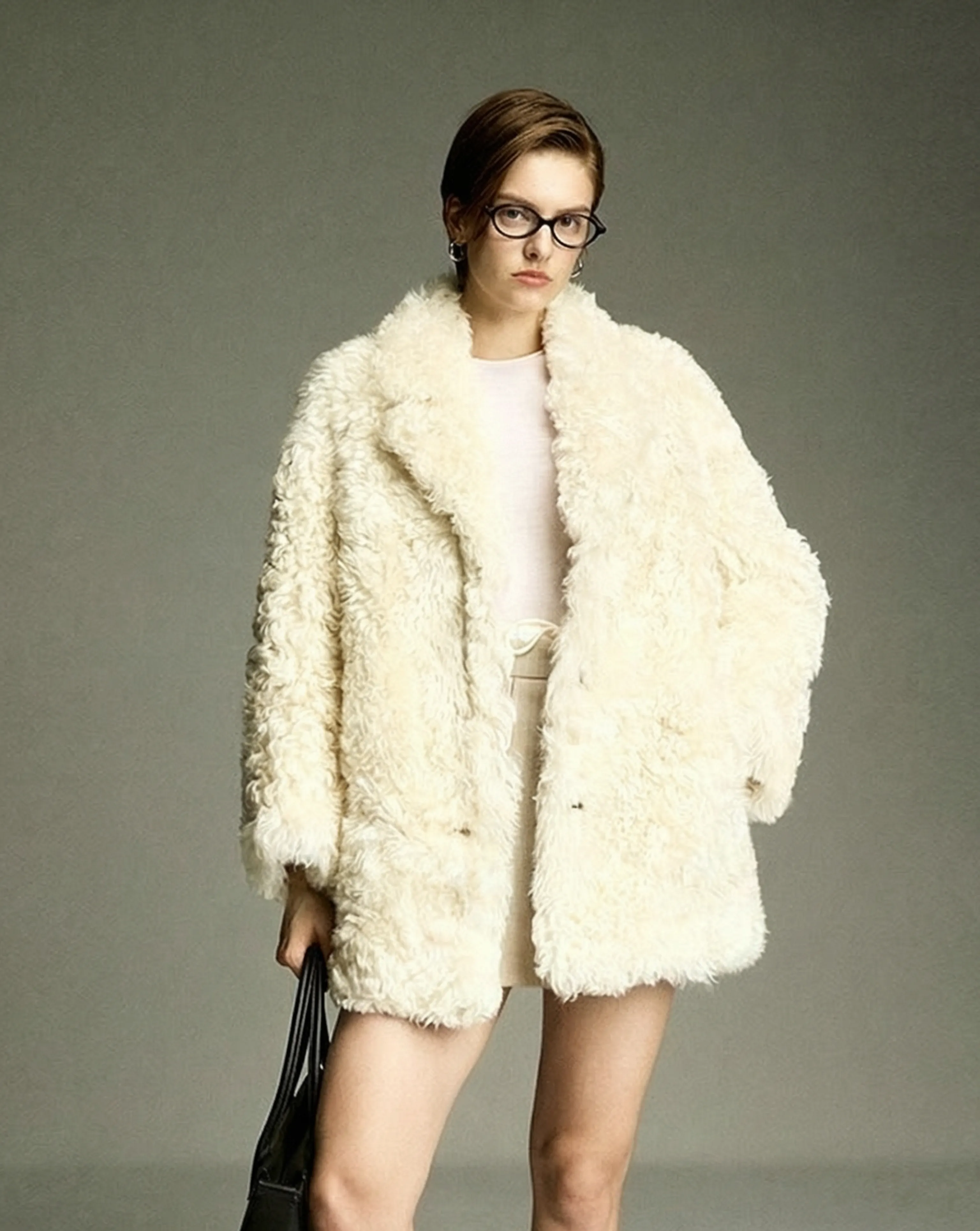 Shearling Blazer Coat - Image 3