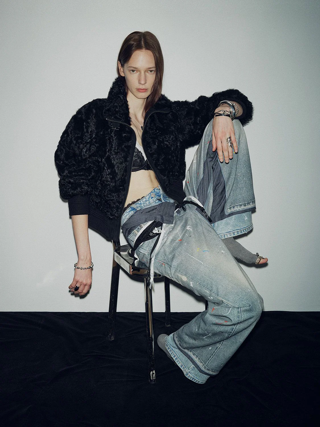 Shearling Bomber Jacket - Image 2
