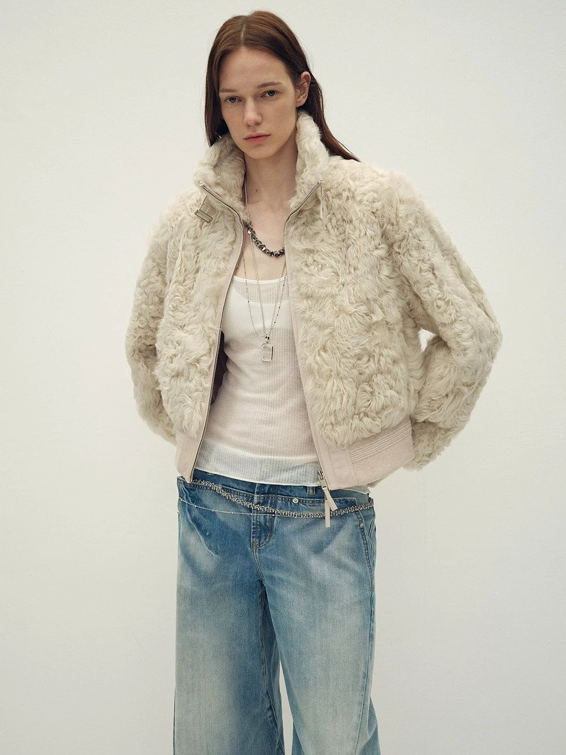 Shearling Bomber Jacket - Image 4