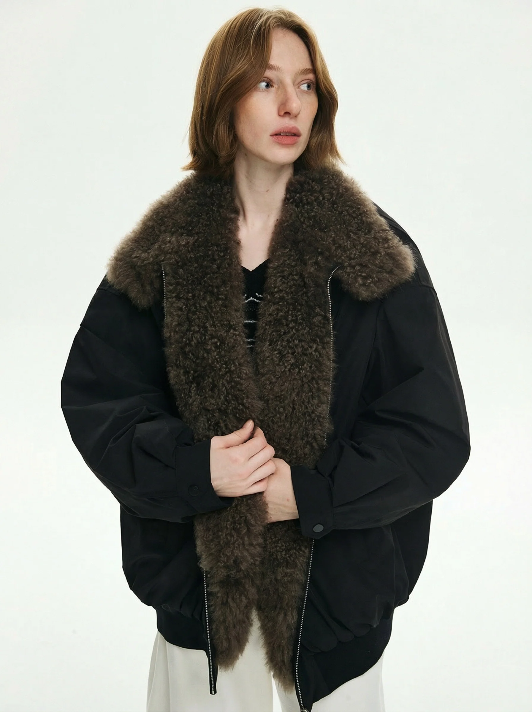 Shearling Collar Bomber - Image 2