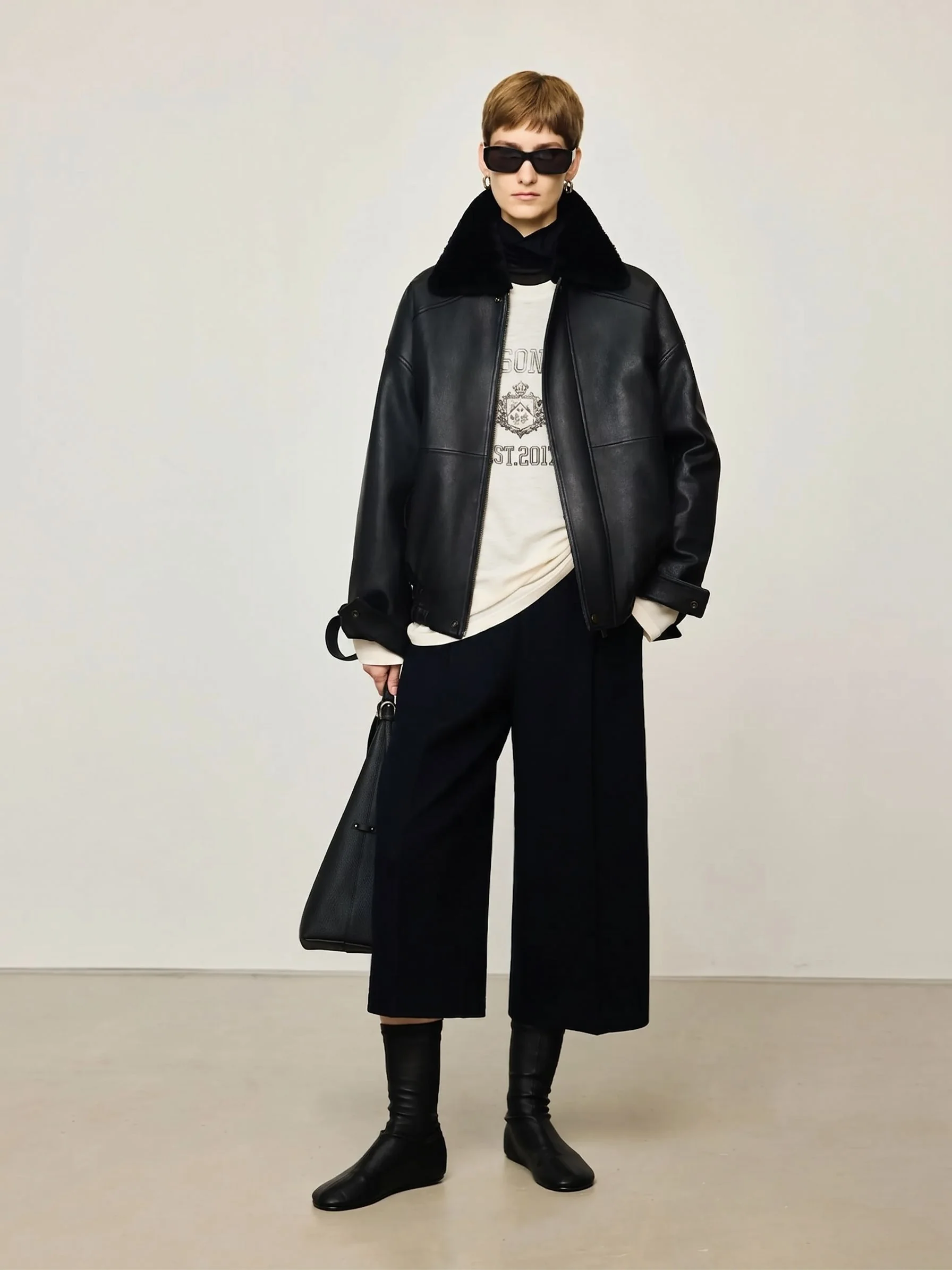 Shearling Collar Bomber - Image 2