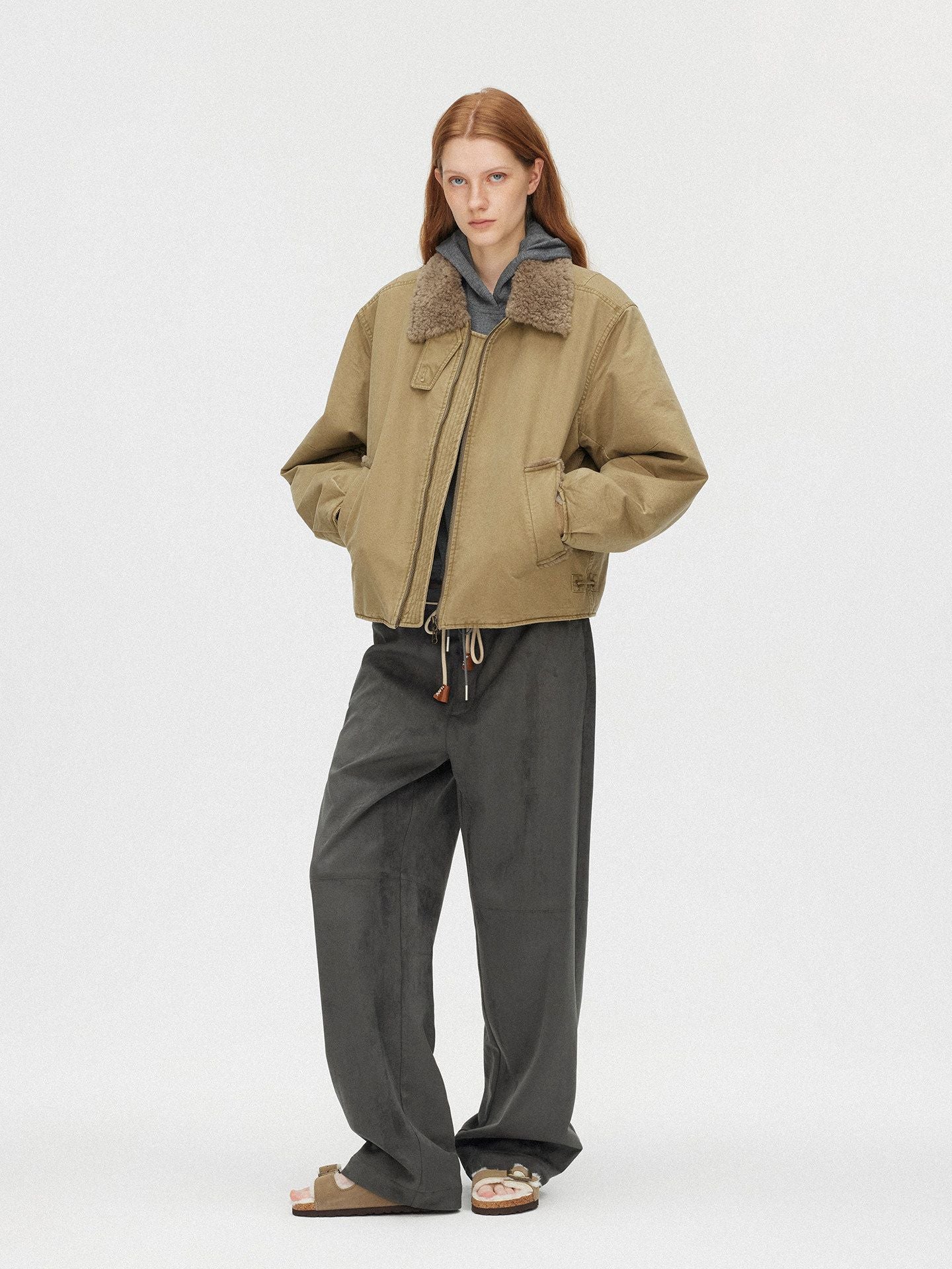 Shearling Collar Bomber - Image 3