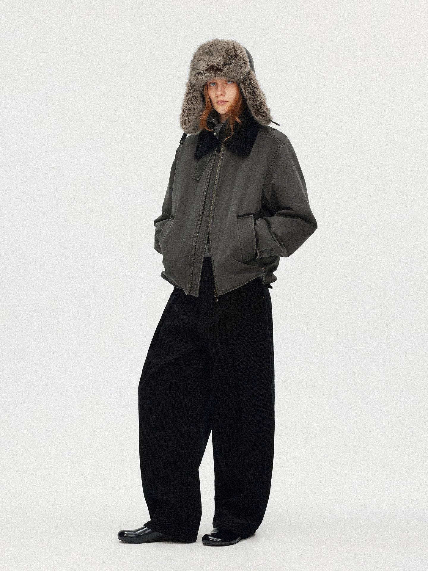 Shearling Collar Bomber - Image 4