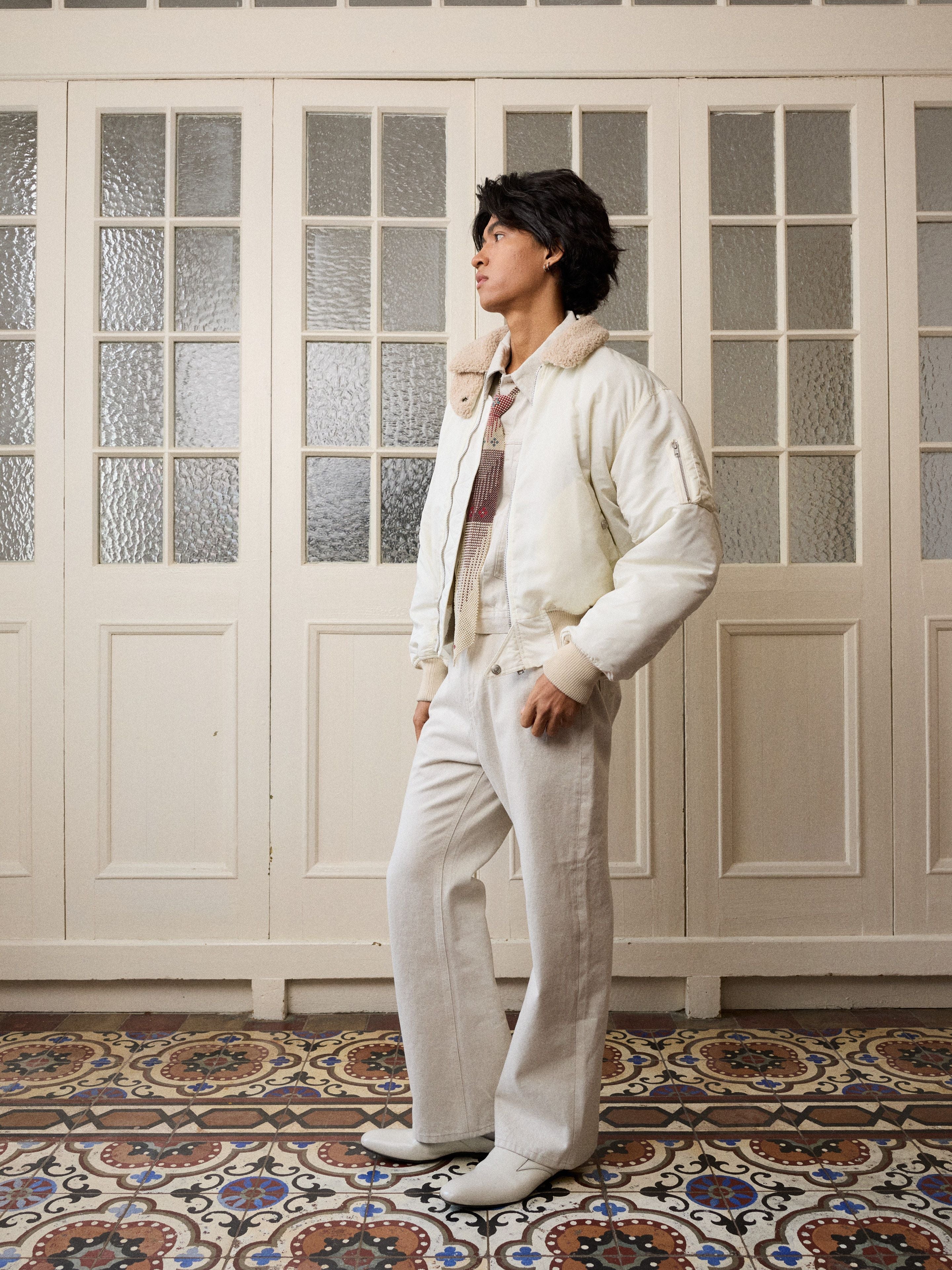 Shearling Collar Bomber - Image 4