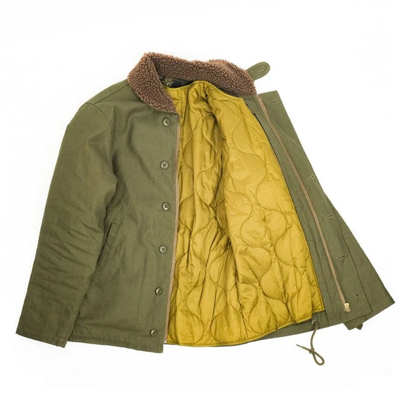 Shearling Collar Deck Jacket - Image 5