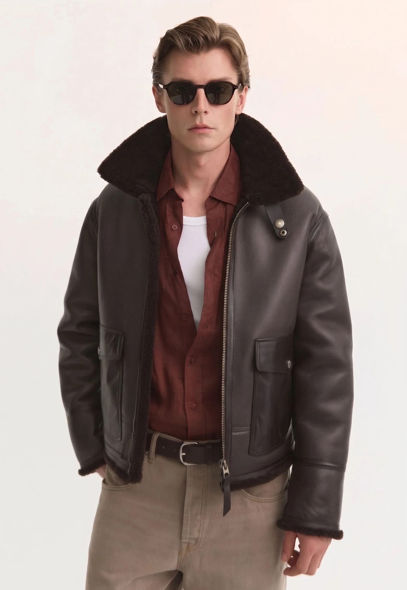 Shearling Collar Jacket