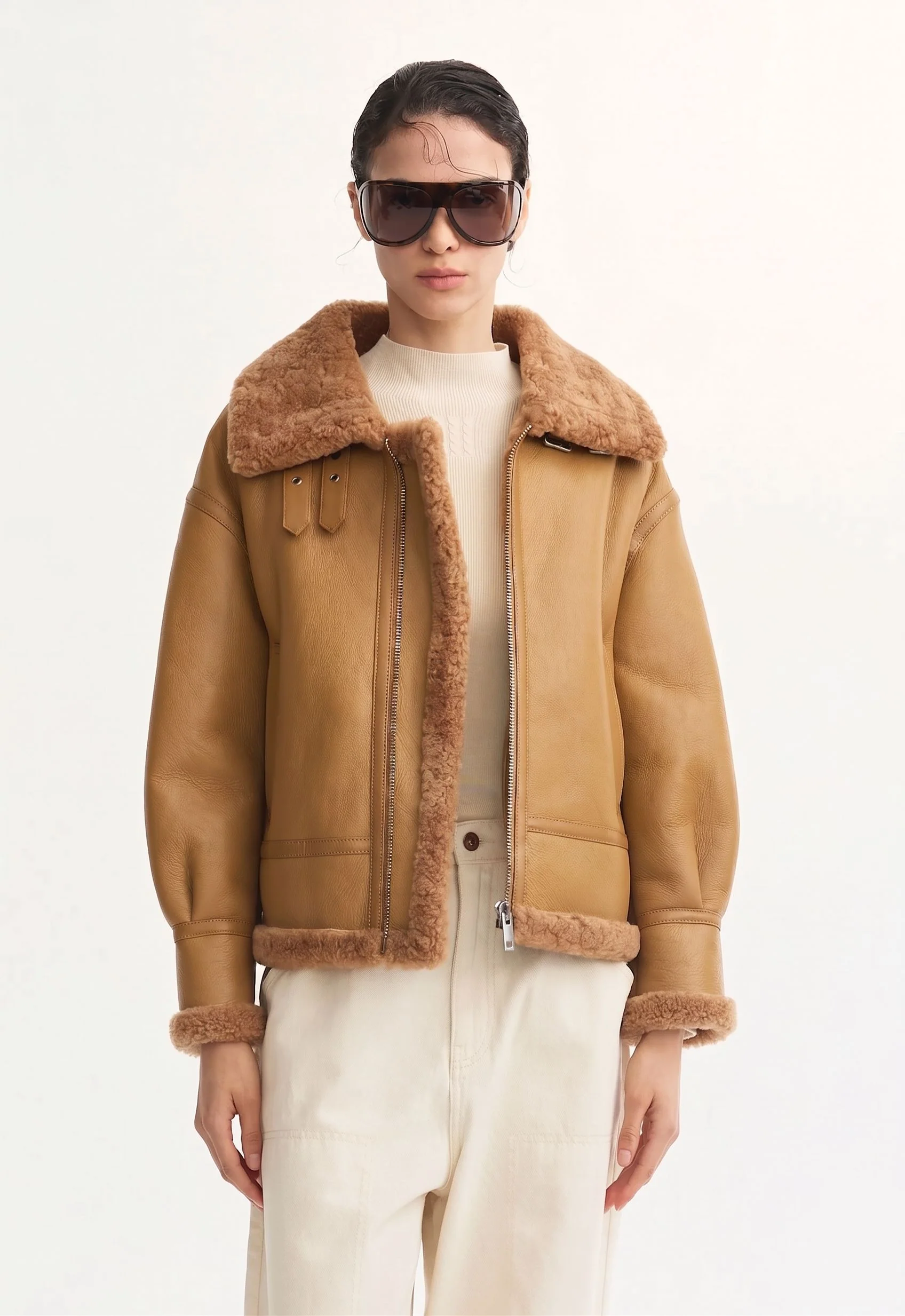 Shearling Collar Jacket