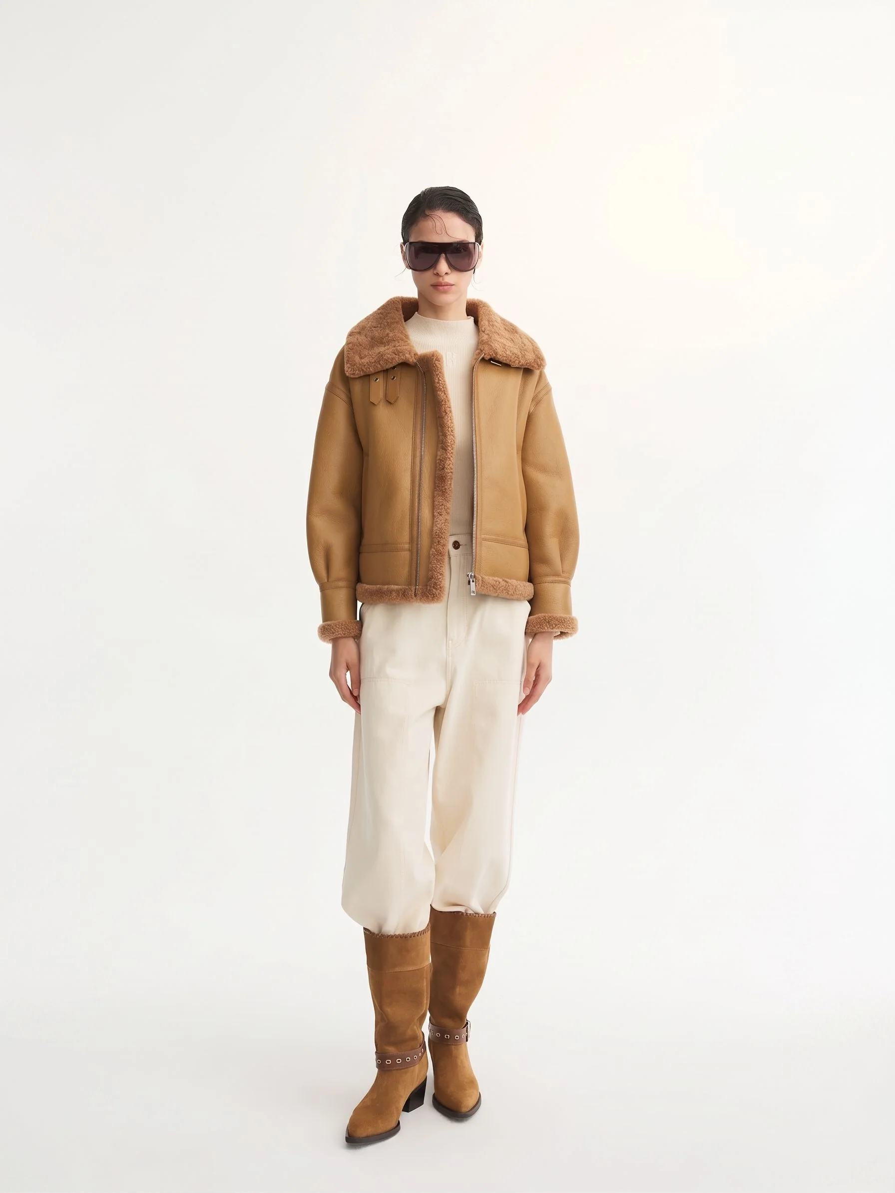 Shearling Collar Jacket - Image 2