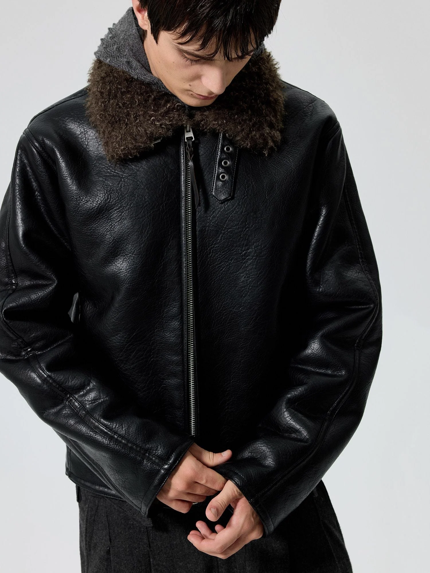 Shearling Collar Jacket