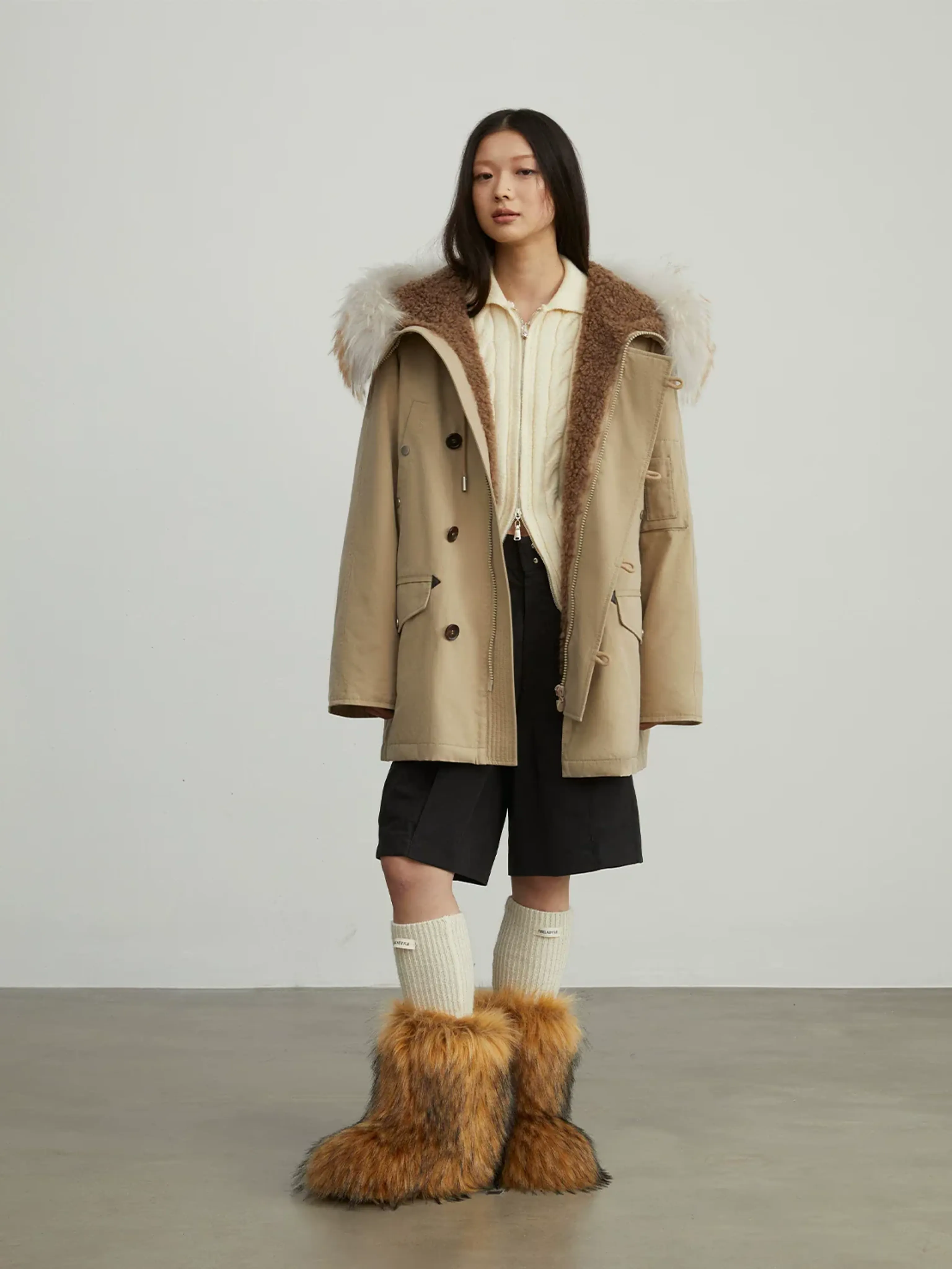 Shearling Hood Parka - Image 12