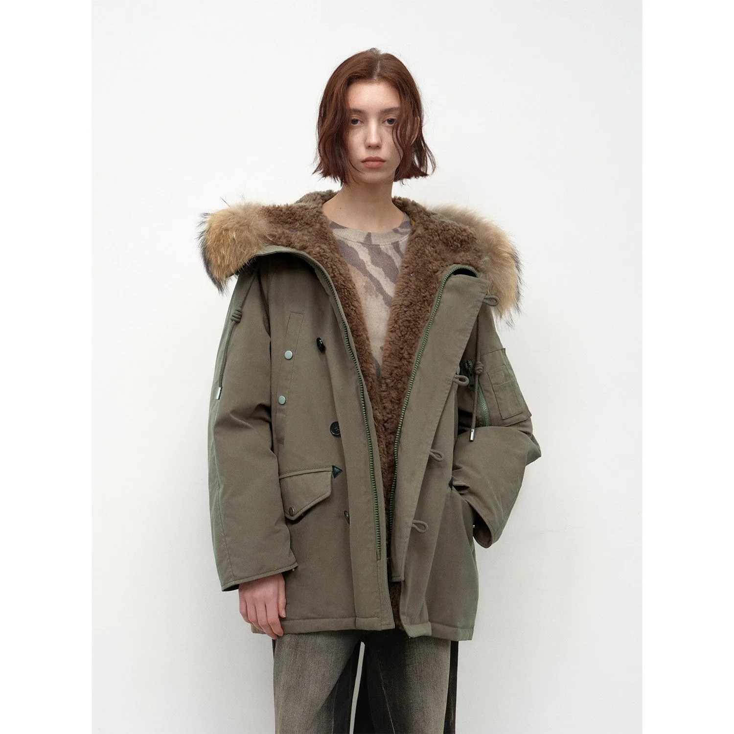 Shearling Hood Parka - Image 7