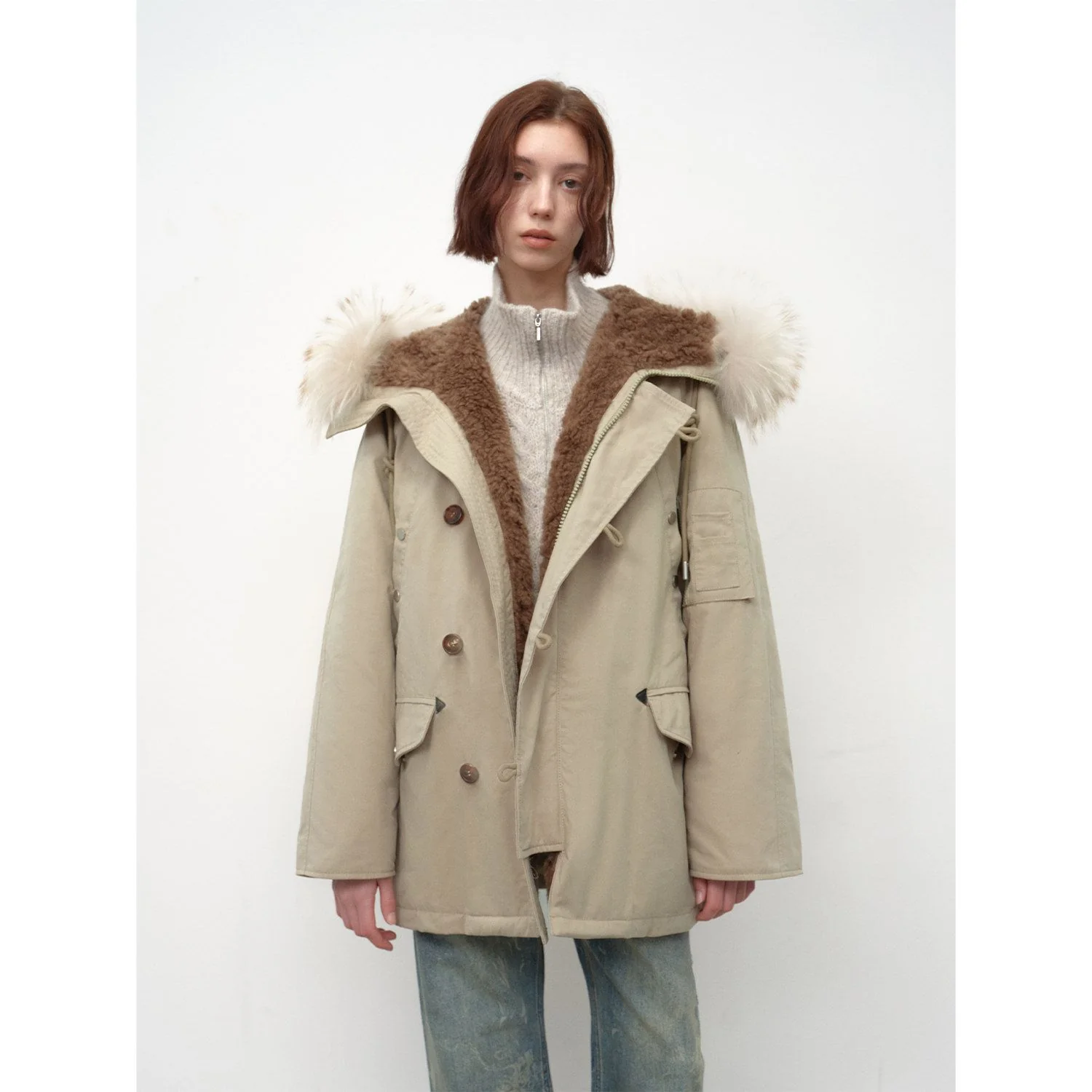 Shearling Hood Parka - Image 8