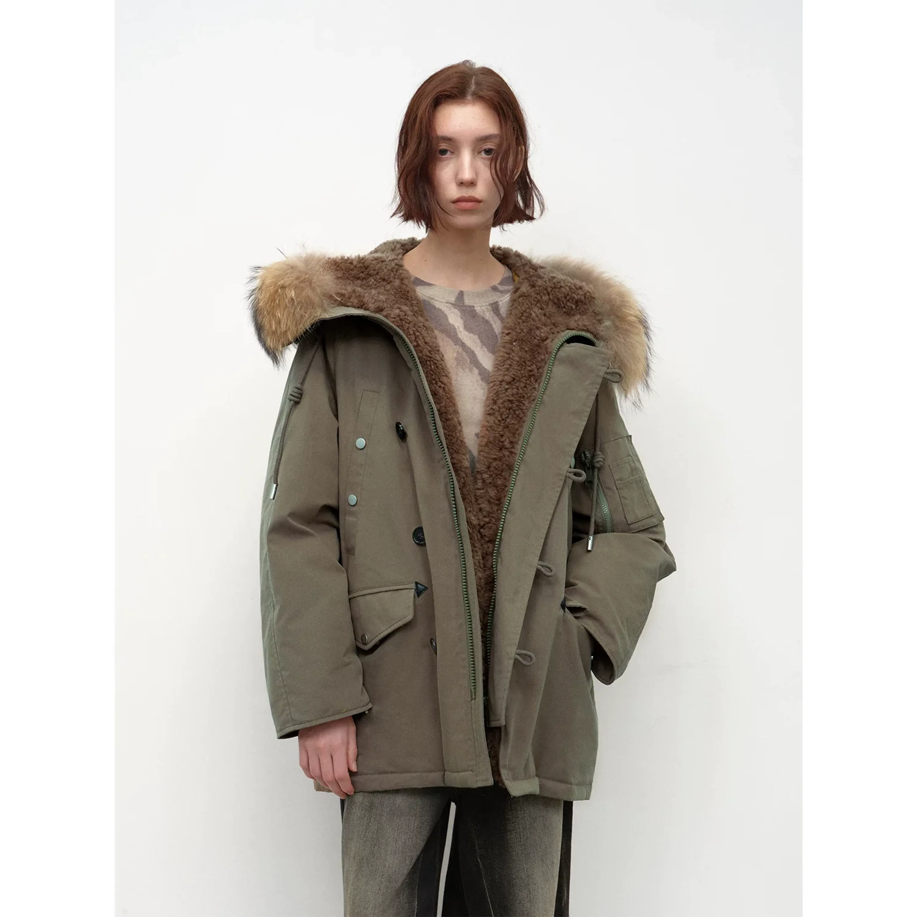Shearling Hood Parka - Image 9