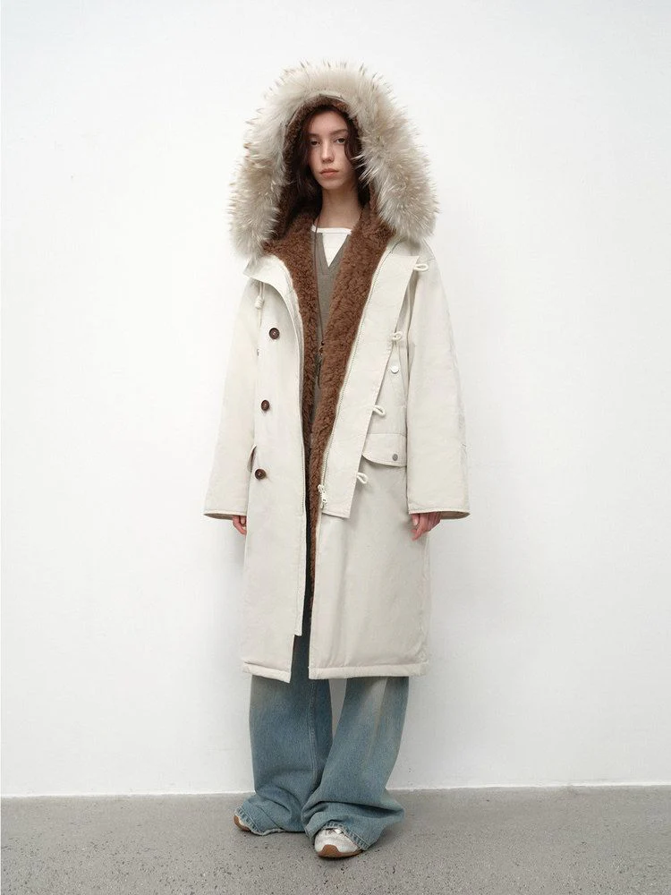 Shearling Hooded Parka