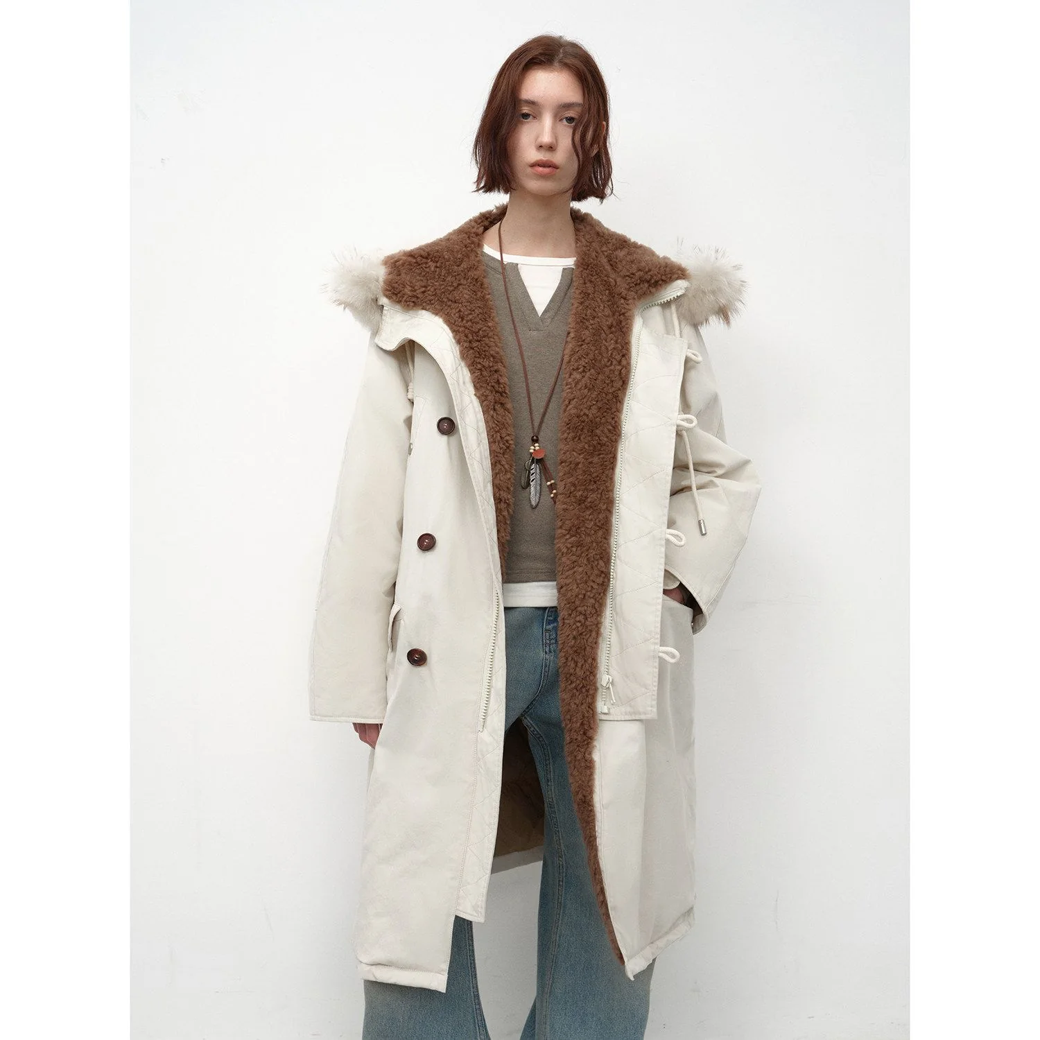 Shearling Hooded Parka - Image 6
