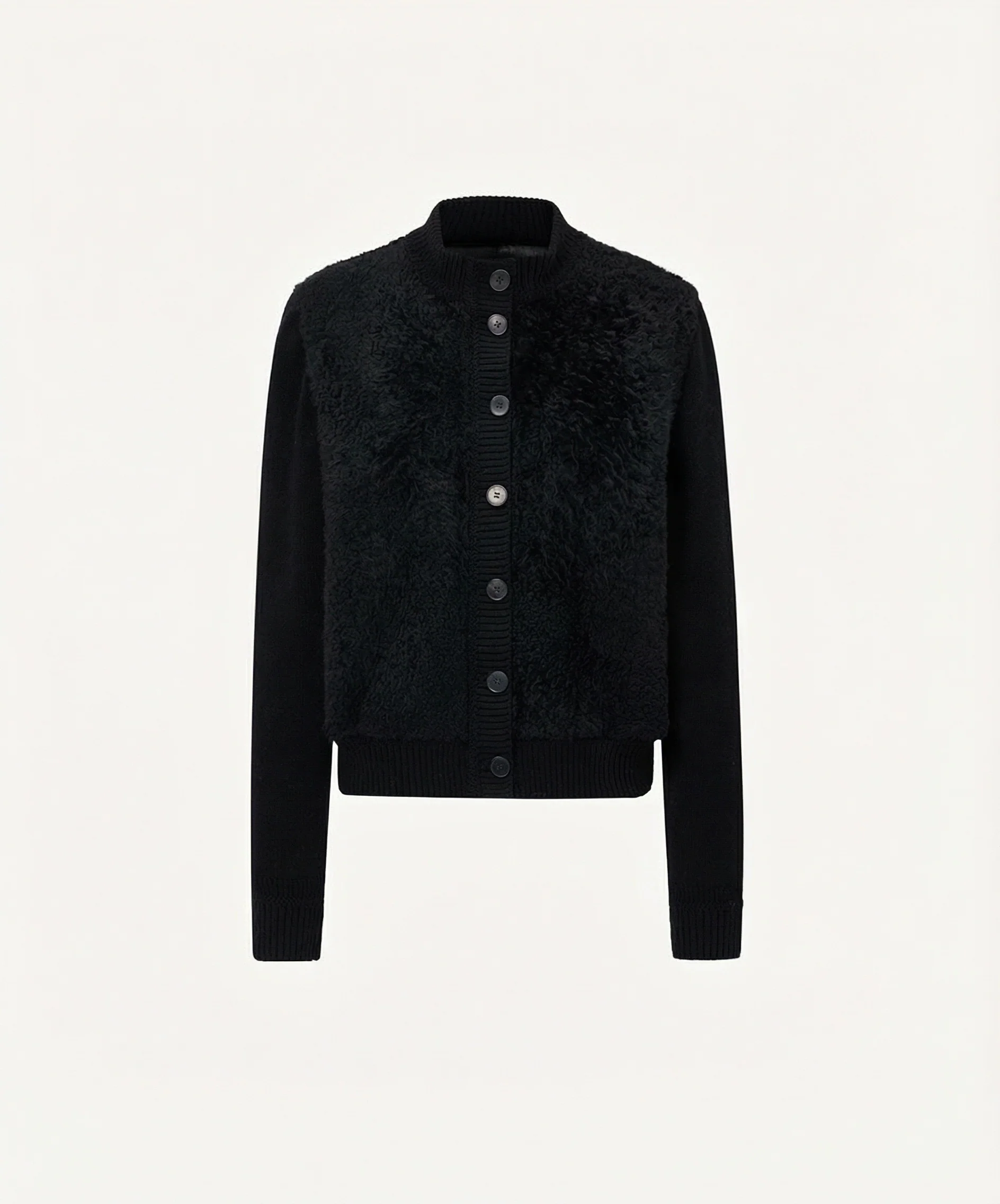 Shearling Knit Short Jacket