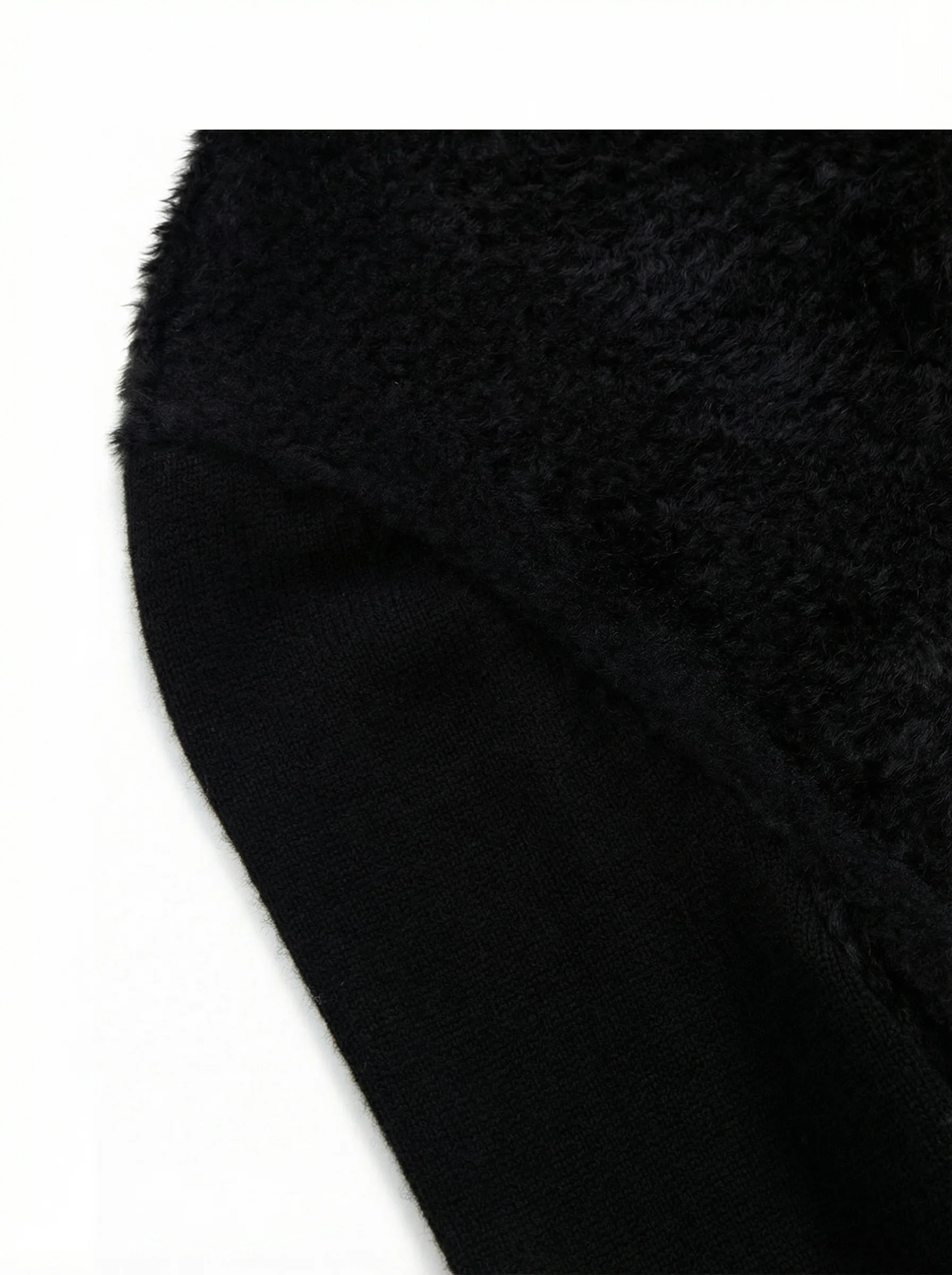 Shearling Knit Short Jacket - Image 4