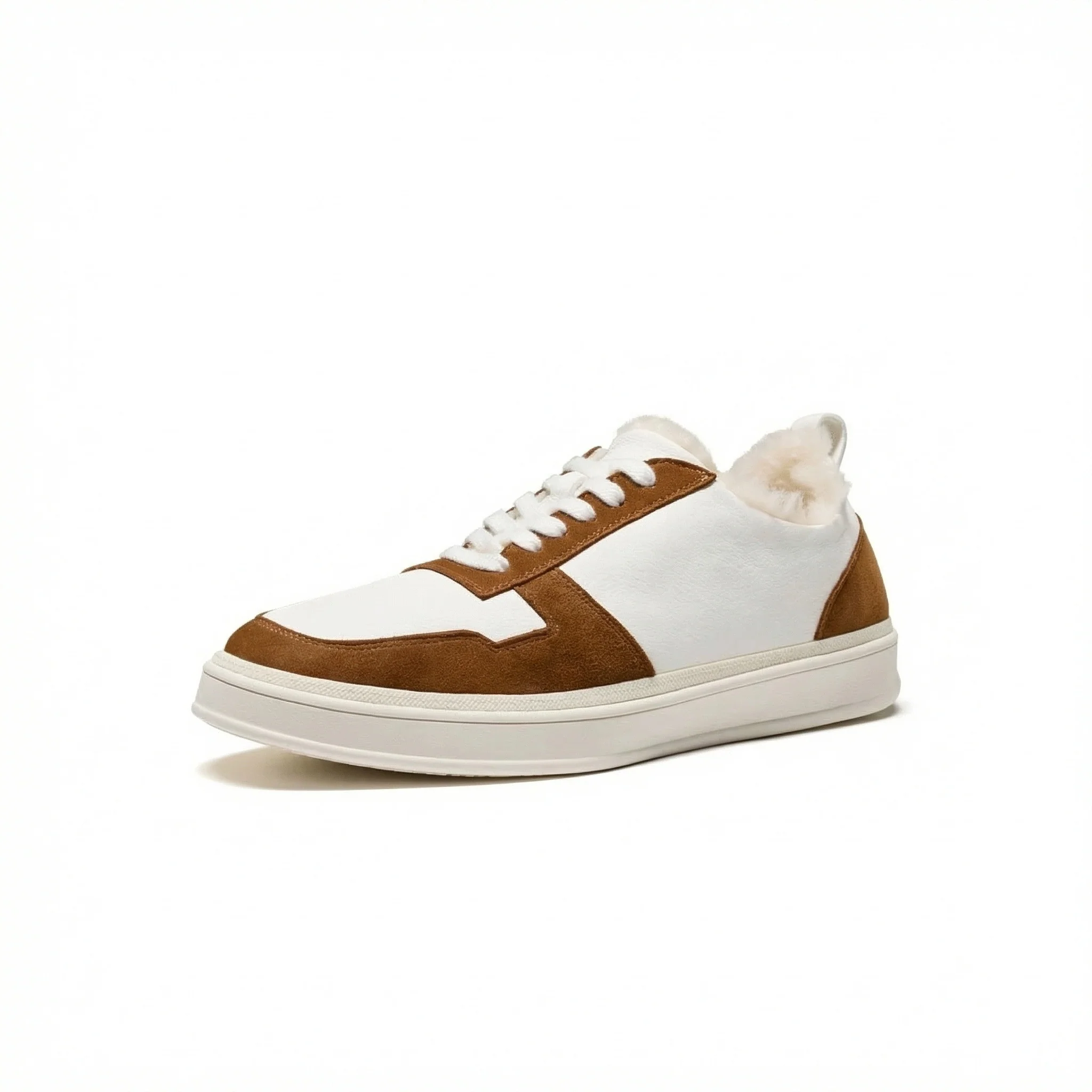 Shearling-Lined Deerskin Sneaker - Image 2