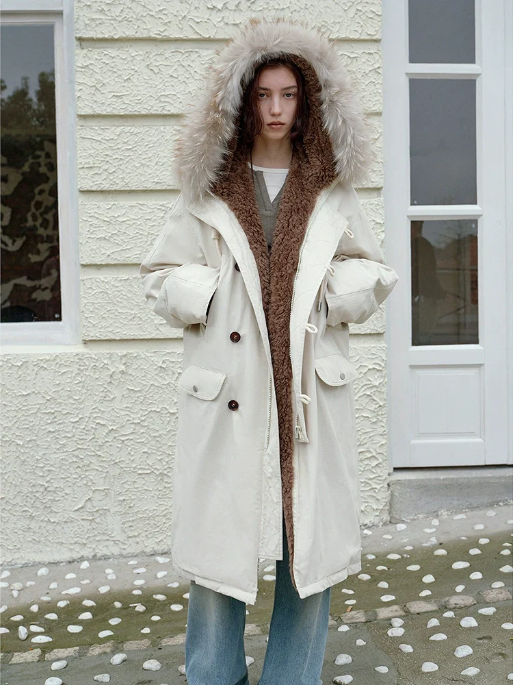 Shearling-Lined Raccoon Fur Hood Down Parka - Image 2