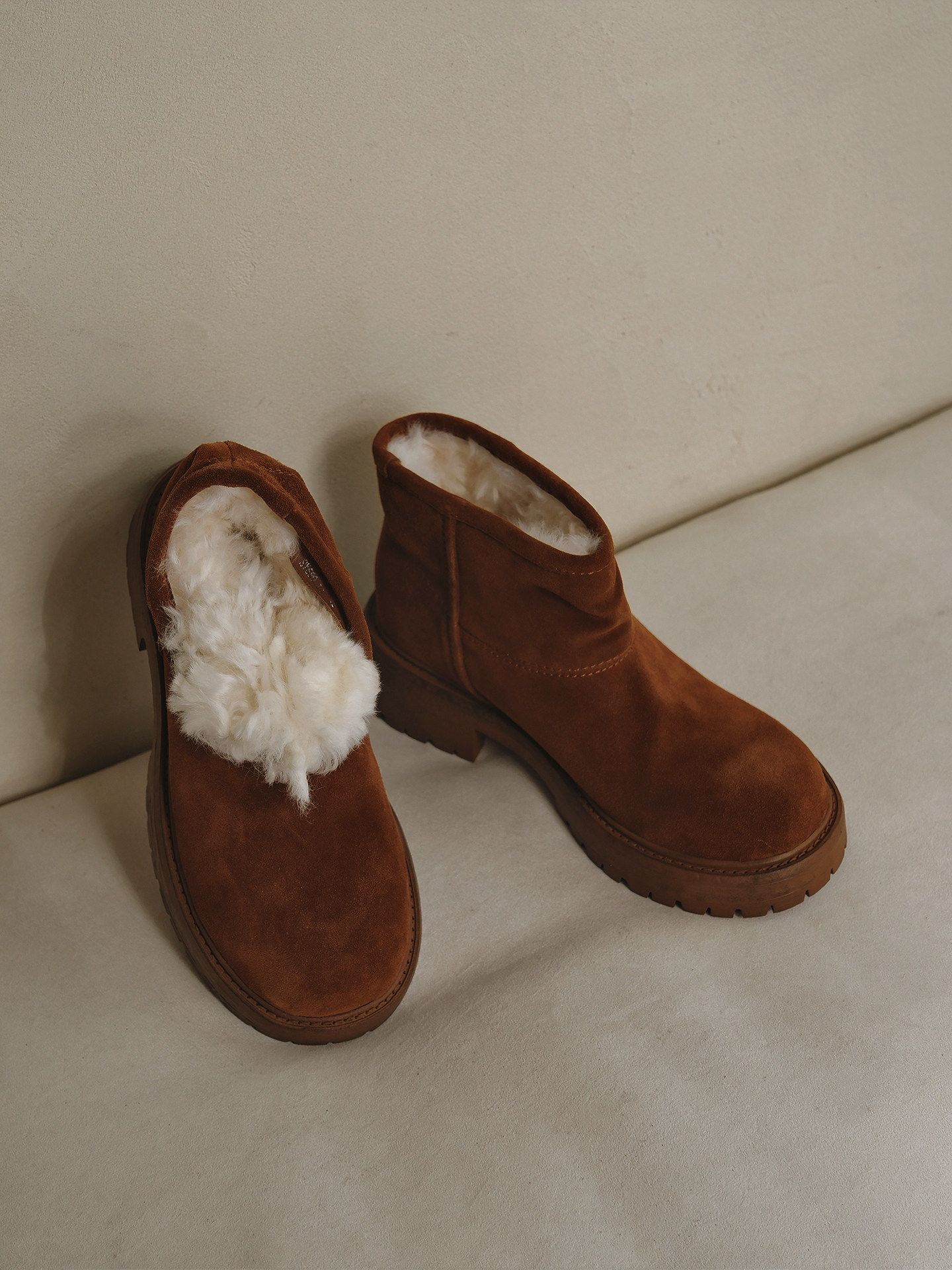Shearling Lug Boots