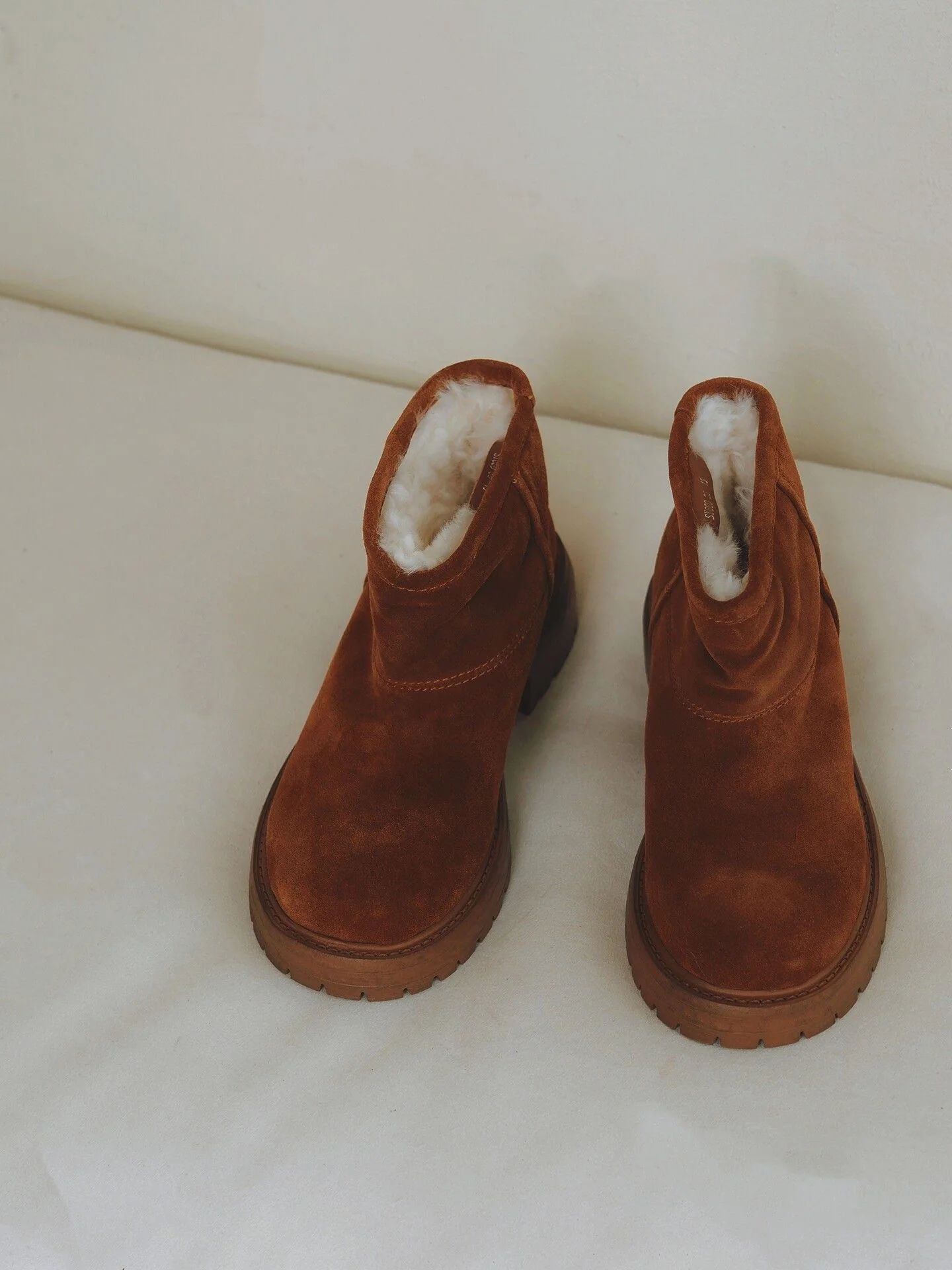 Shearling Lug Boots - Image 3