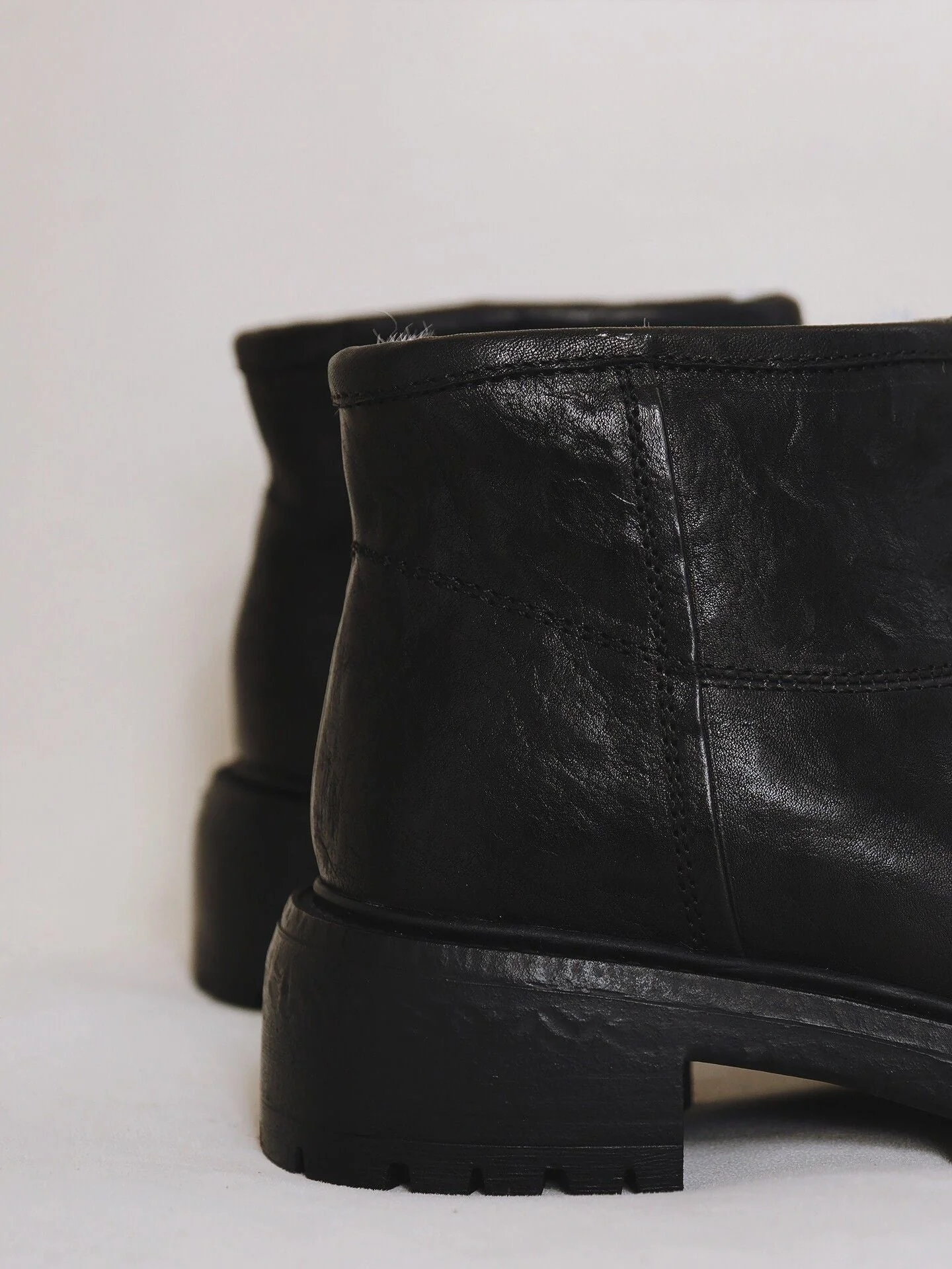 Shearling Lug Boots - Image 7