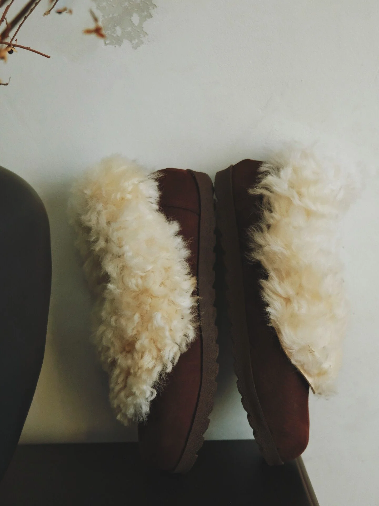 Shearling Mule Slippers