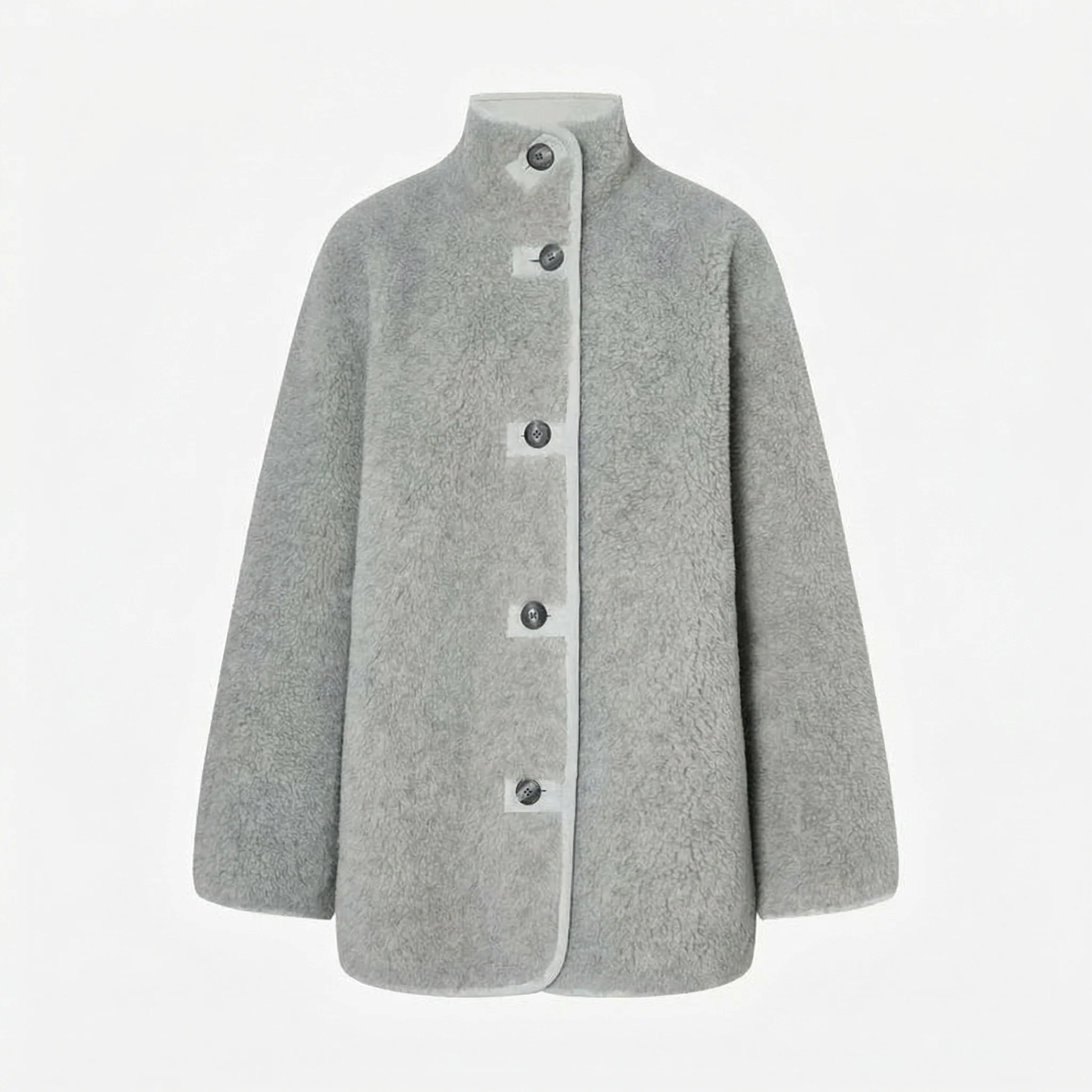 Shearling Snap Jacket - Image 5