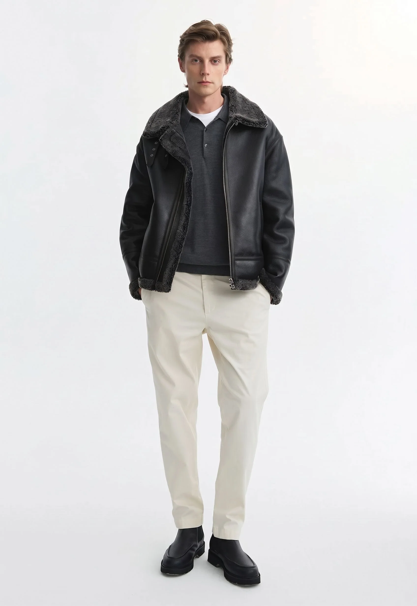 Shearling-Trim Jacket - Image 4
