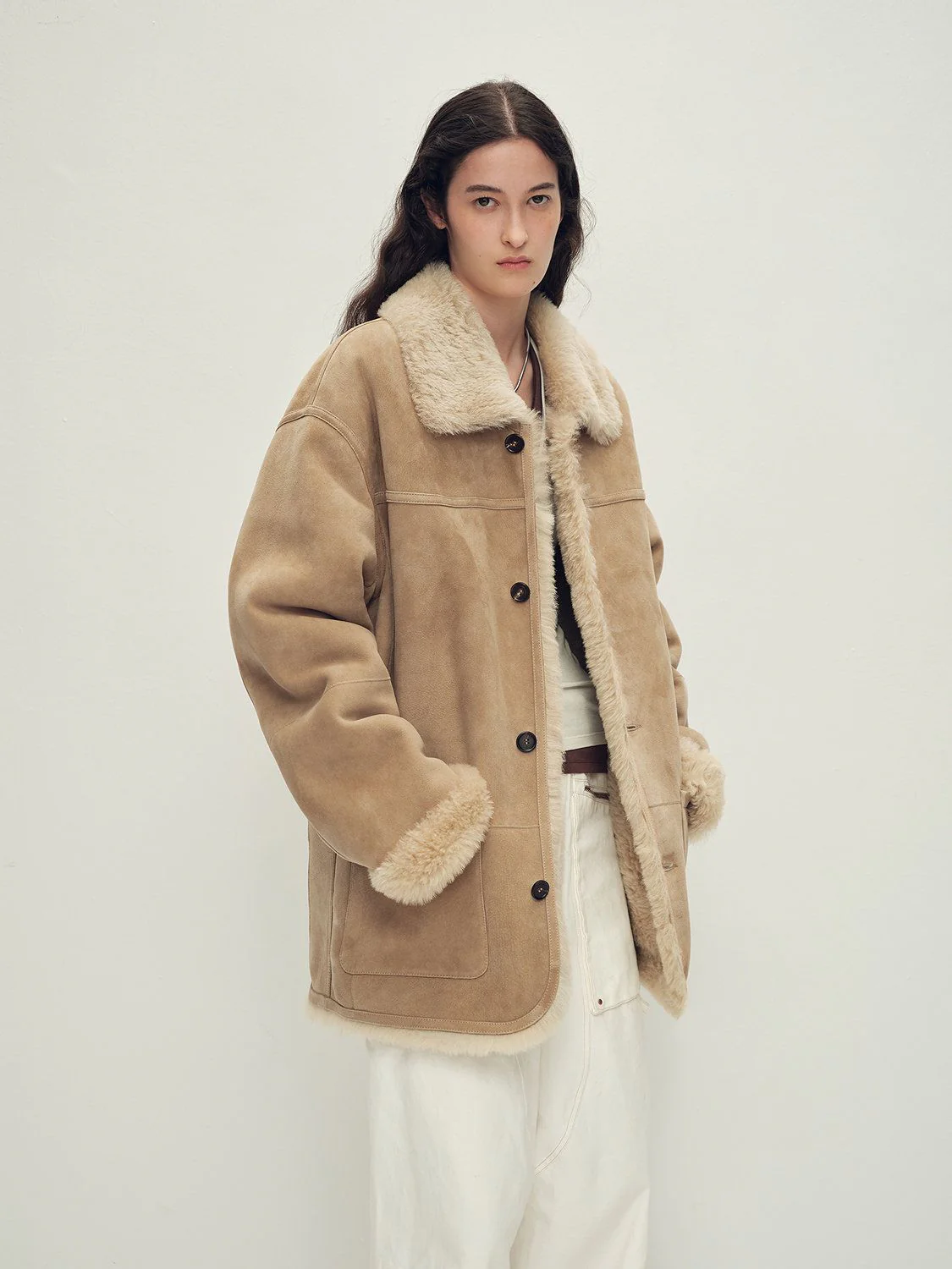 Shearling Trim Jacket - Image 2