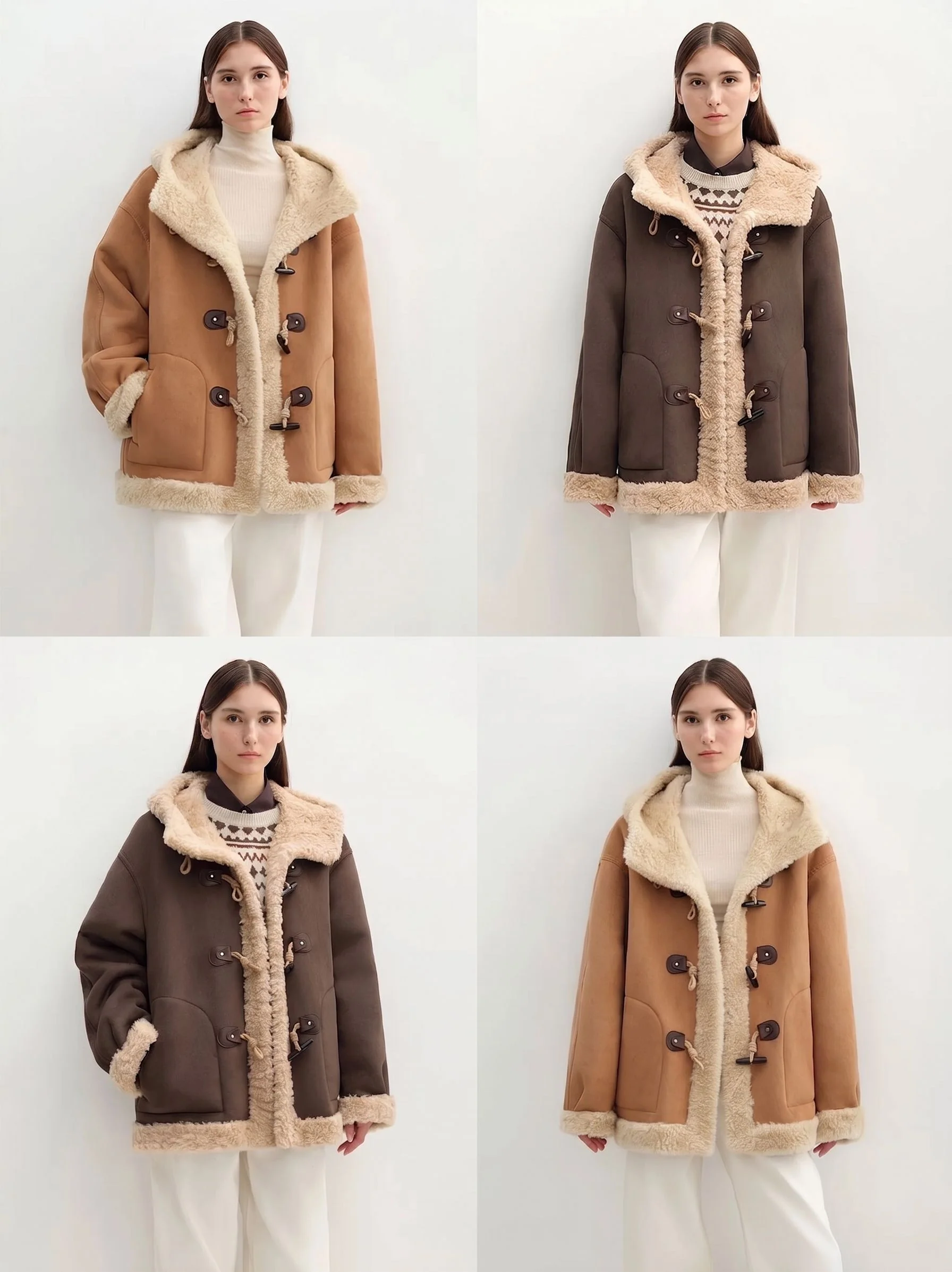 Shearling-Trim Toggle Coat - Image 2