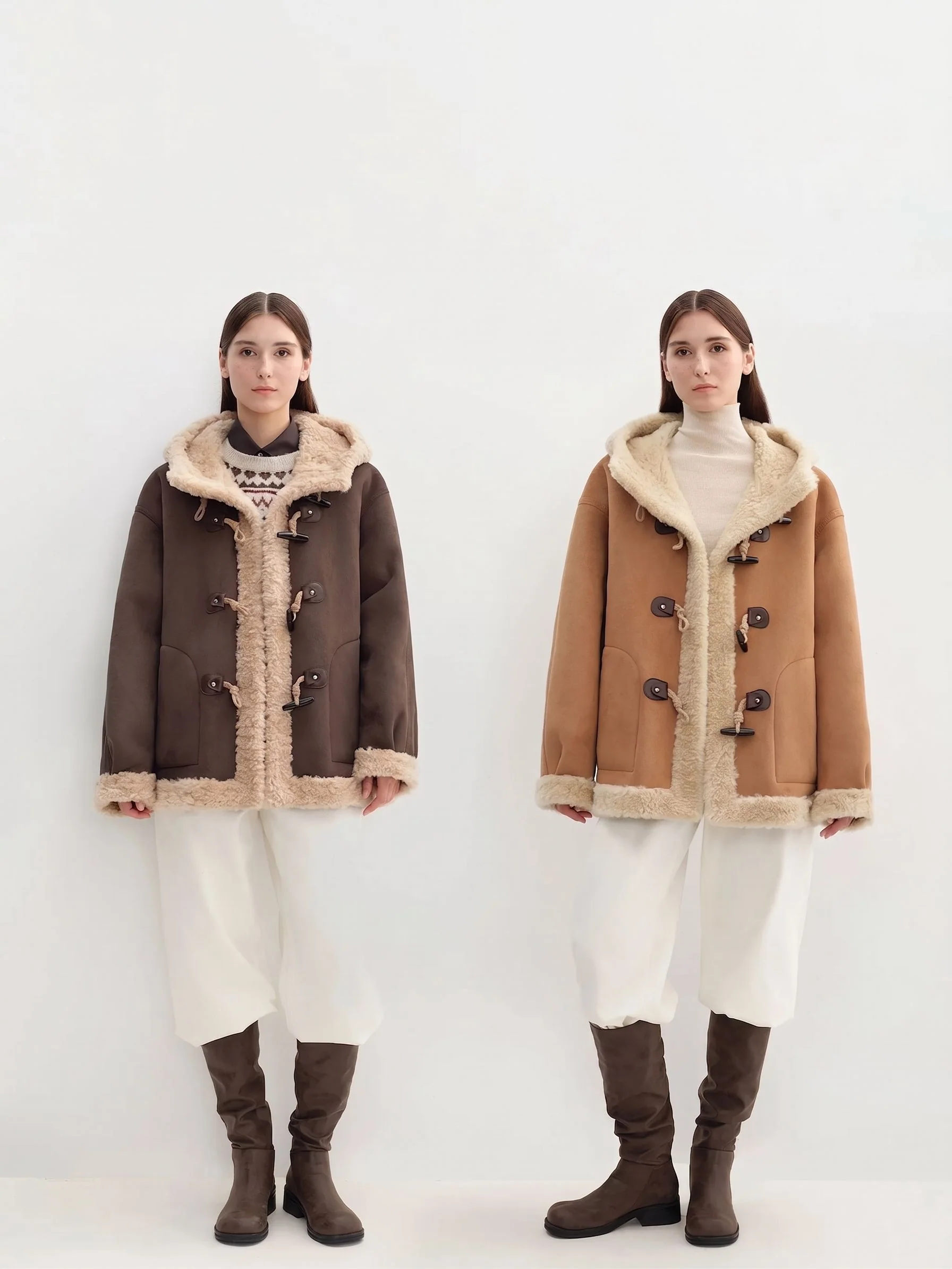 Shearling-Trim Toggle Coat - Image 3