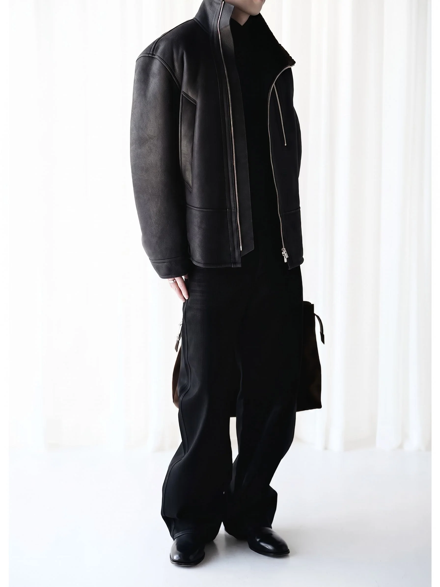 Shearling Zip Jacket - Image 3
