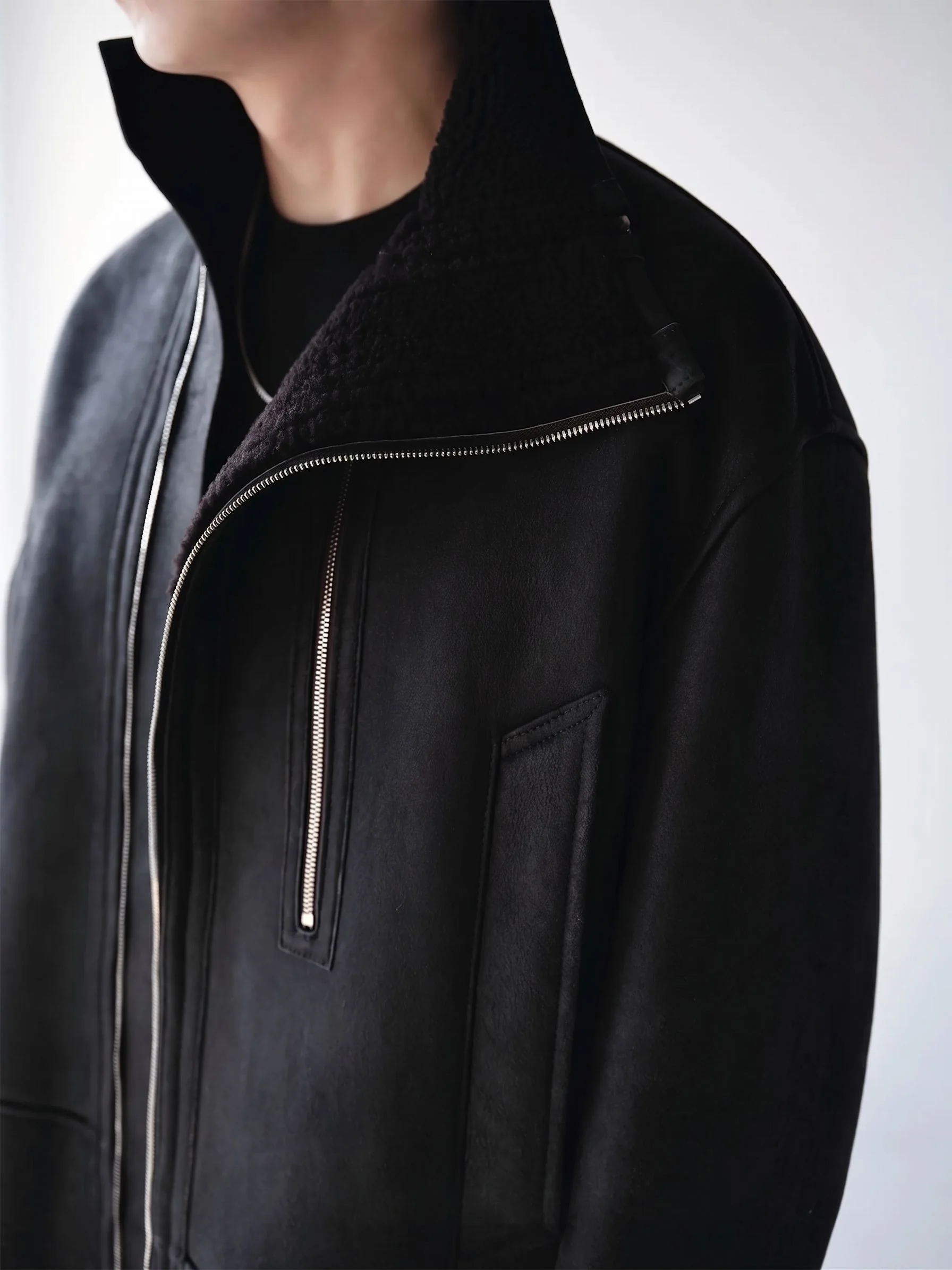 Shearling Zip Jacket - Image 4