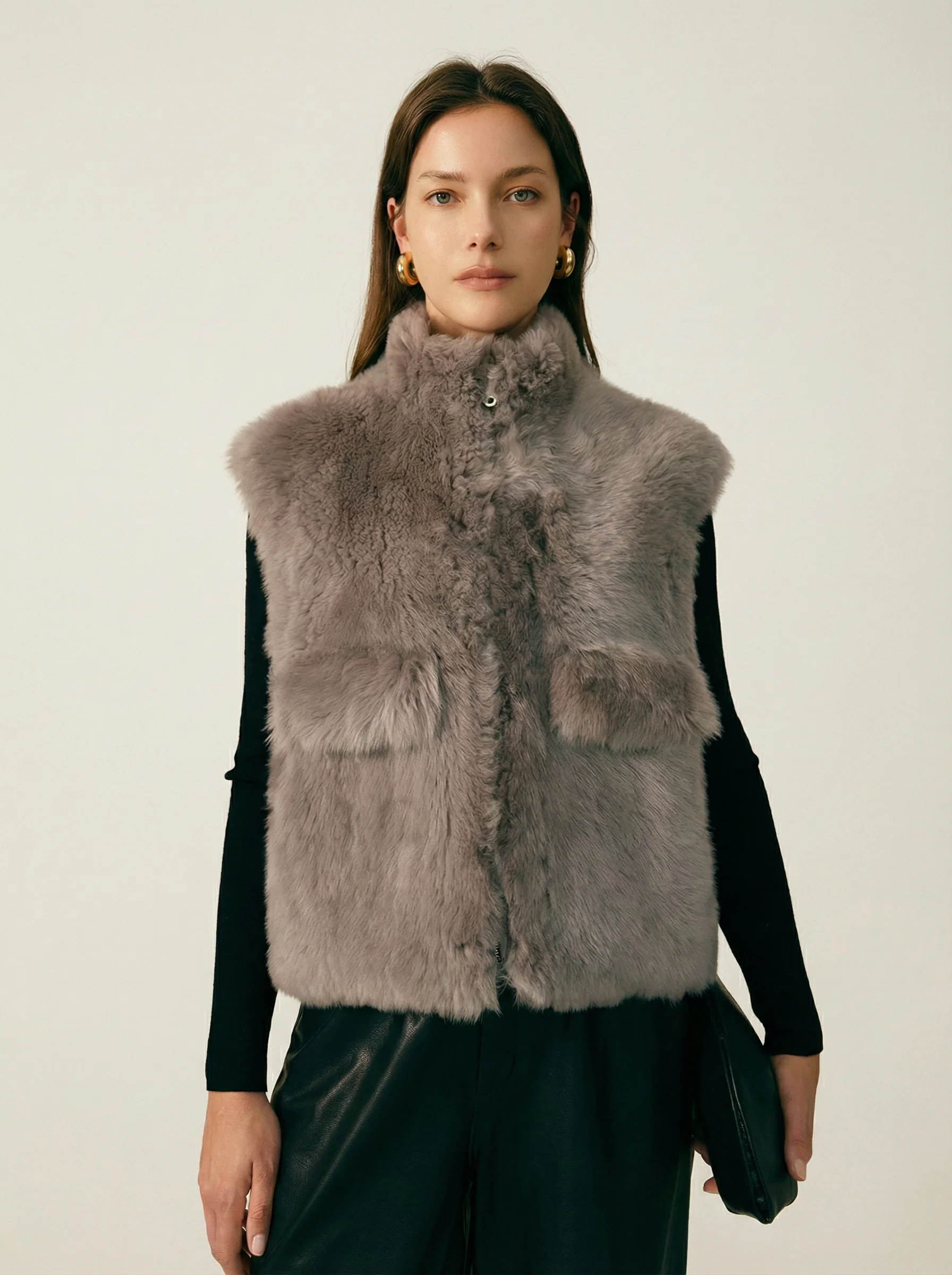 Shearling Zip Vest - Image 4