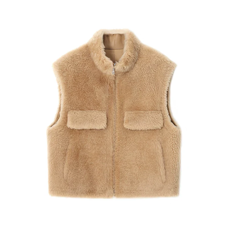 Shearling Zip Vest - Image 7