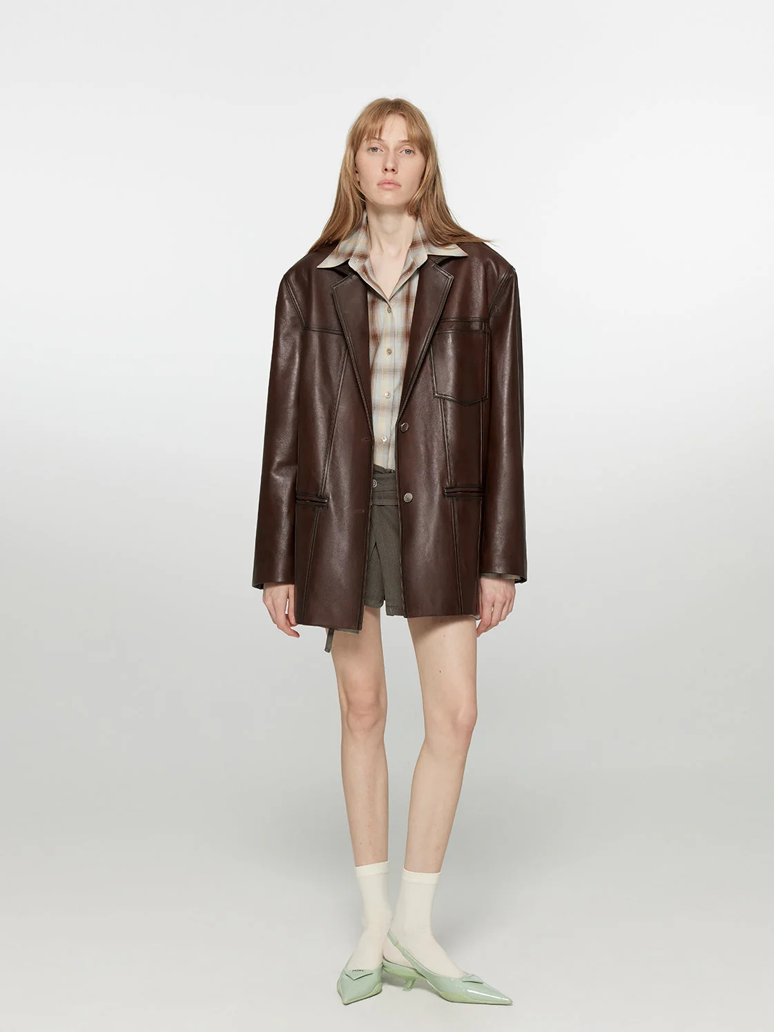 Sheepskin Leather Jacket - Image 2