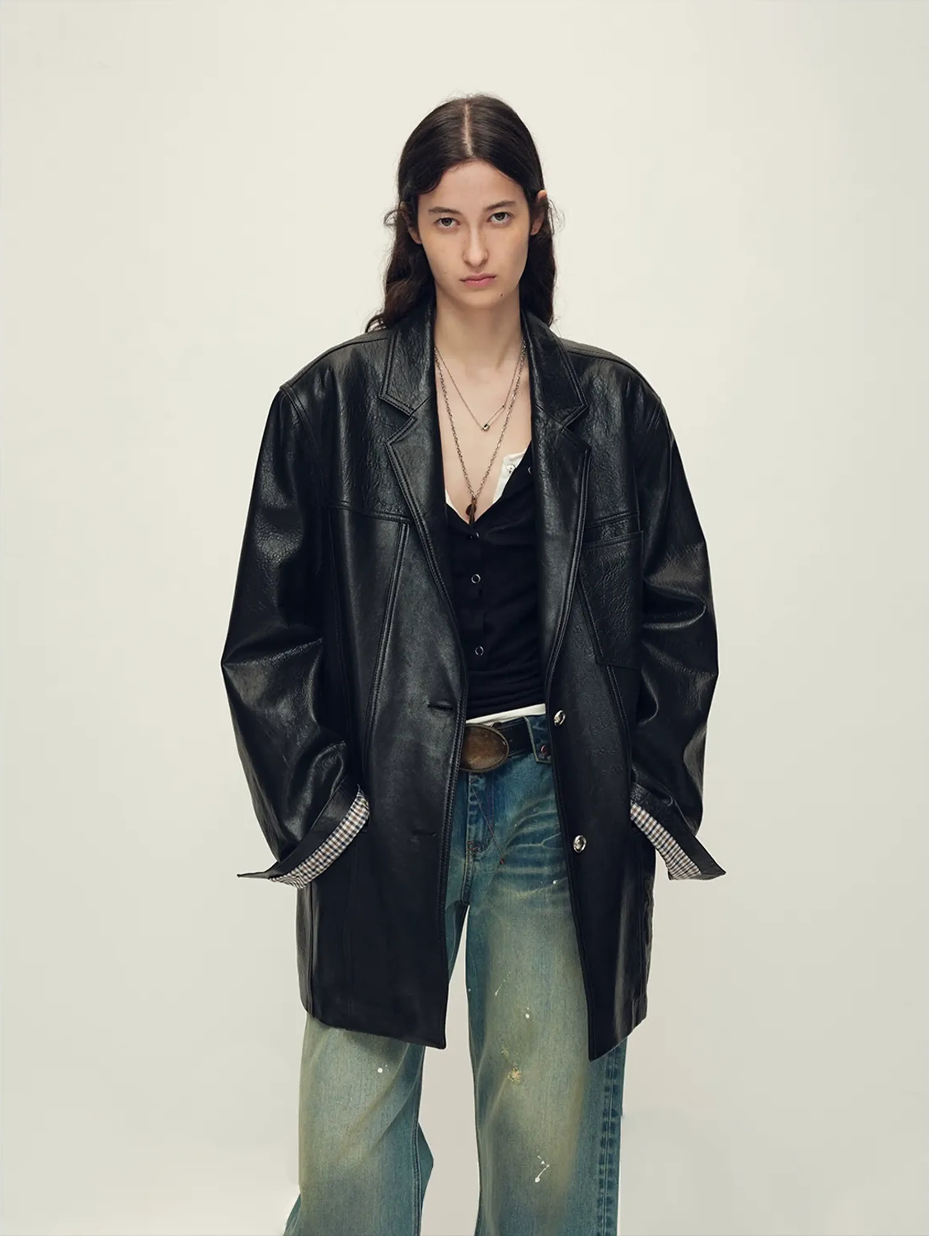 Sheepskin Leather Jacket - Image 5