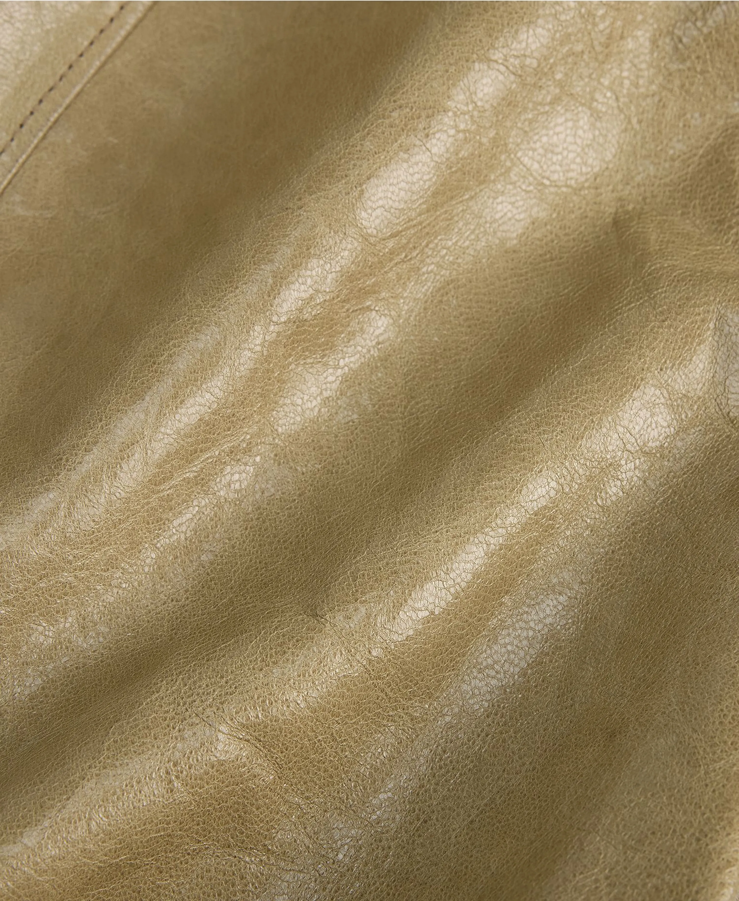 Sheepskin Short Bomber Jacket - Image 8