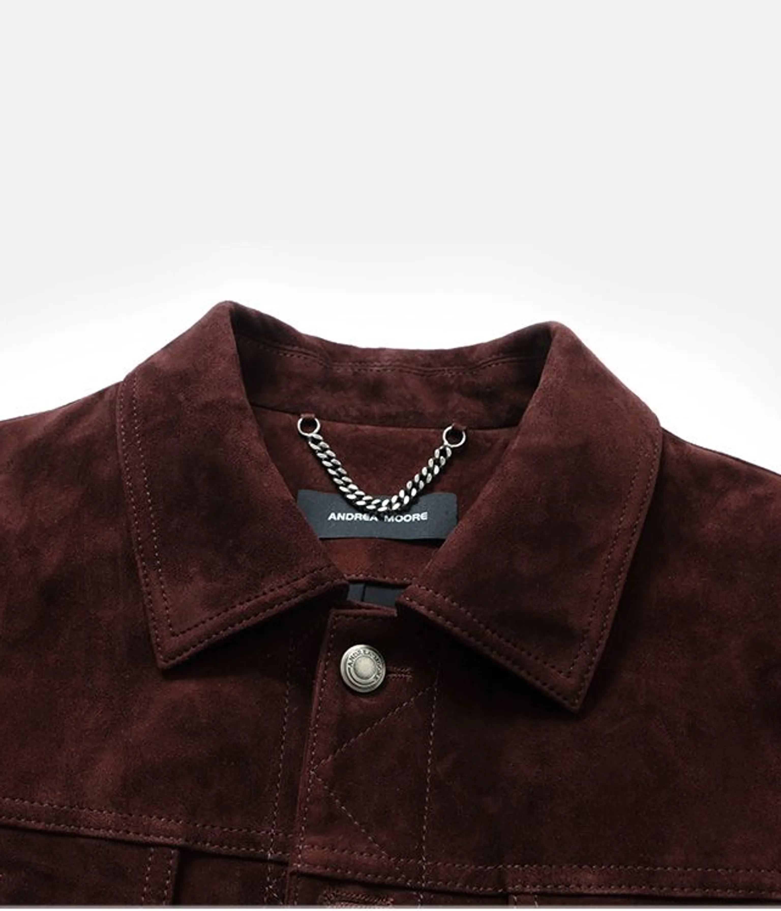 Sheepskin Suede Trucker Jacket - Image 5