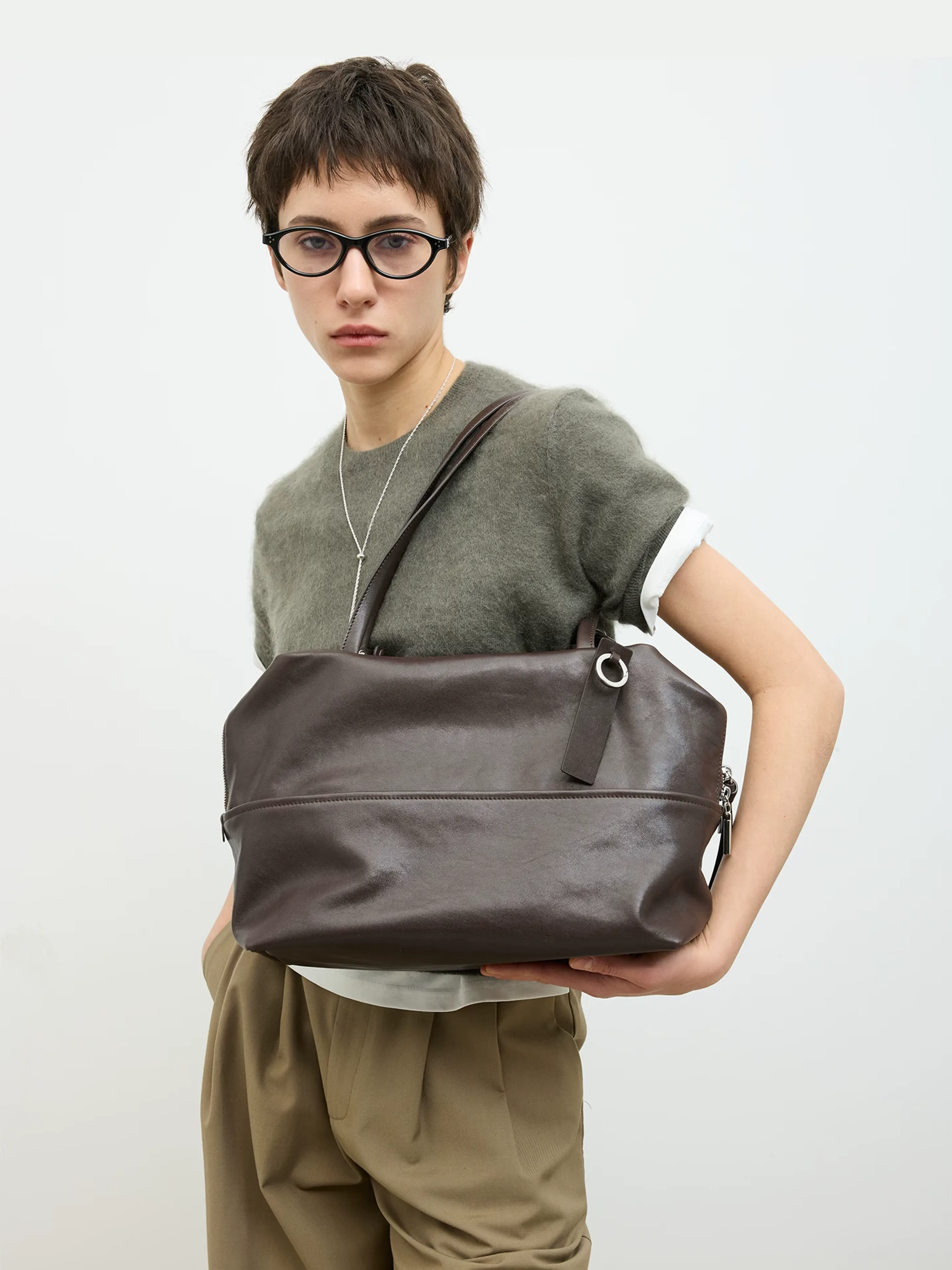 Sheepskin Zip Tote