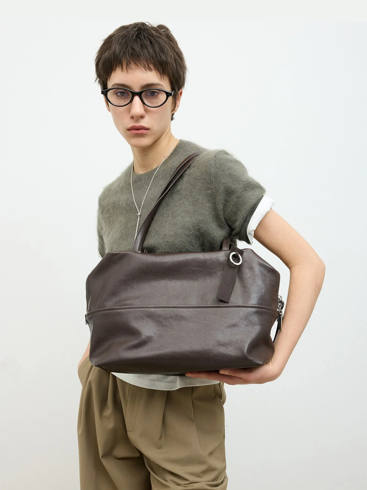 Sheepskin Zip Tote - Image 5